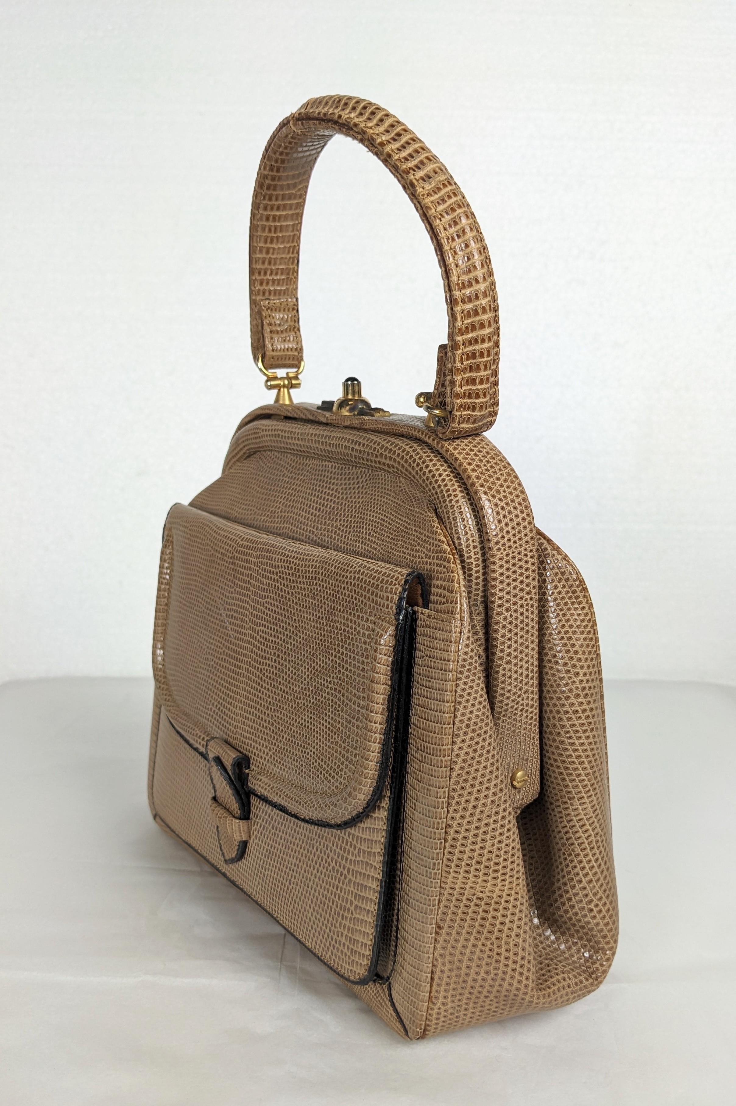 Brown Charming Lizard Mini Purse For Sale