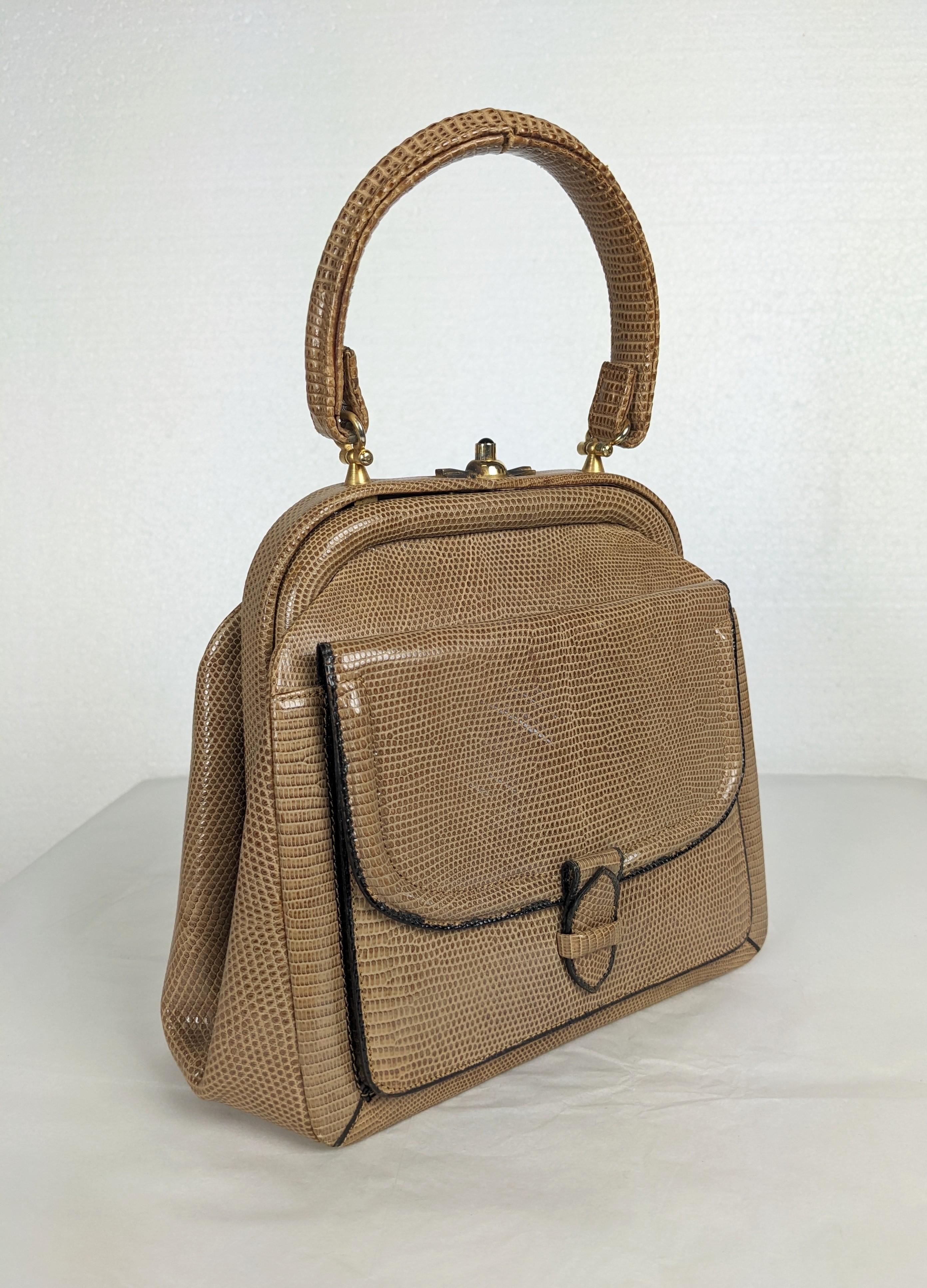 Charming Lizard Mini Purse In Good Condition For Sale In New York, NY