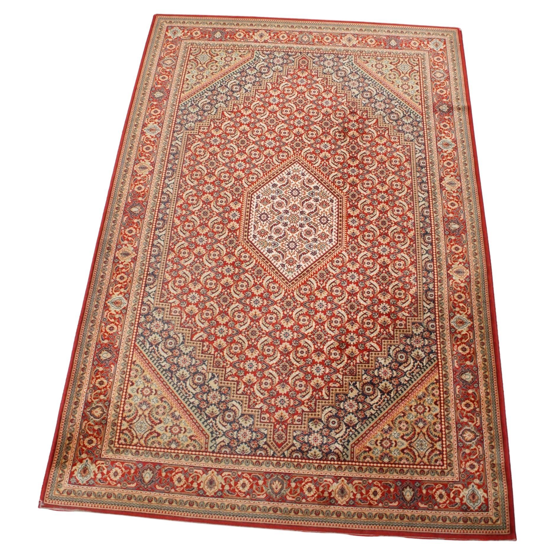 Charming mainly red oriental style rug with beautiful patterns 301x199cm
