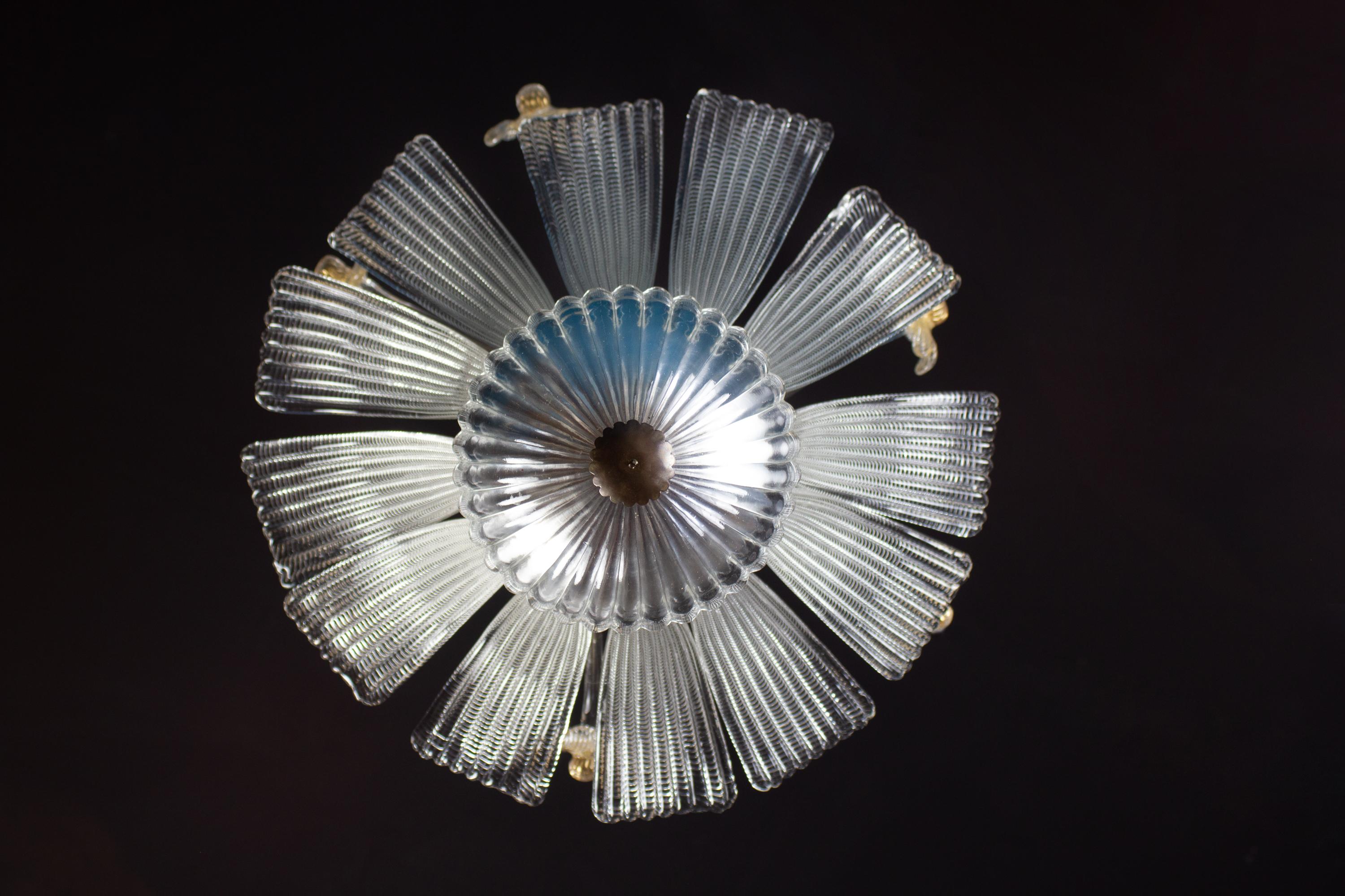 Charmant lustre ou lanterne mi-siècle moderne par Barovier, années 1950 en vente 9