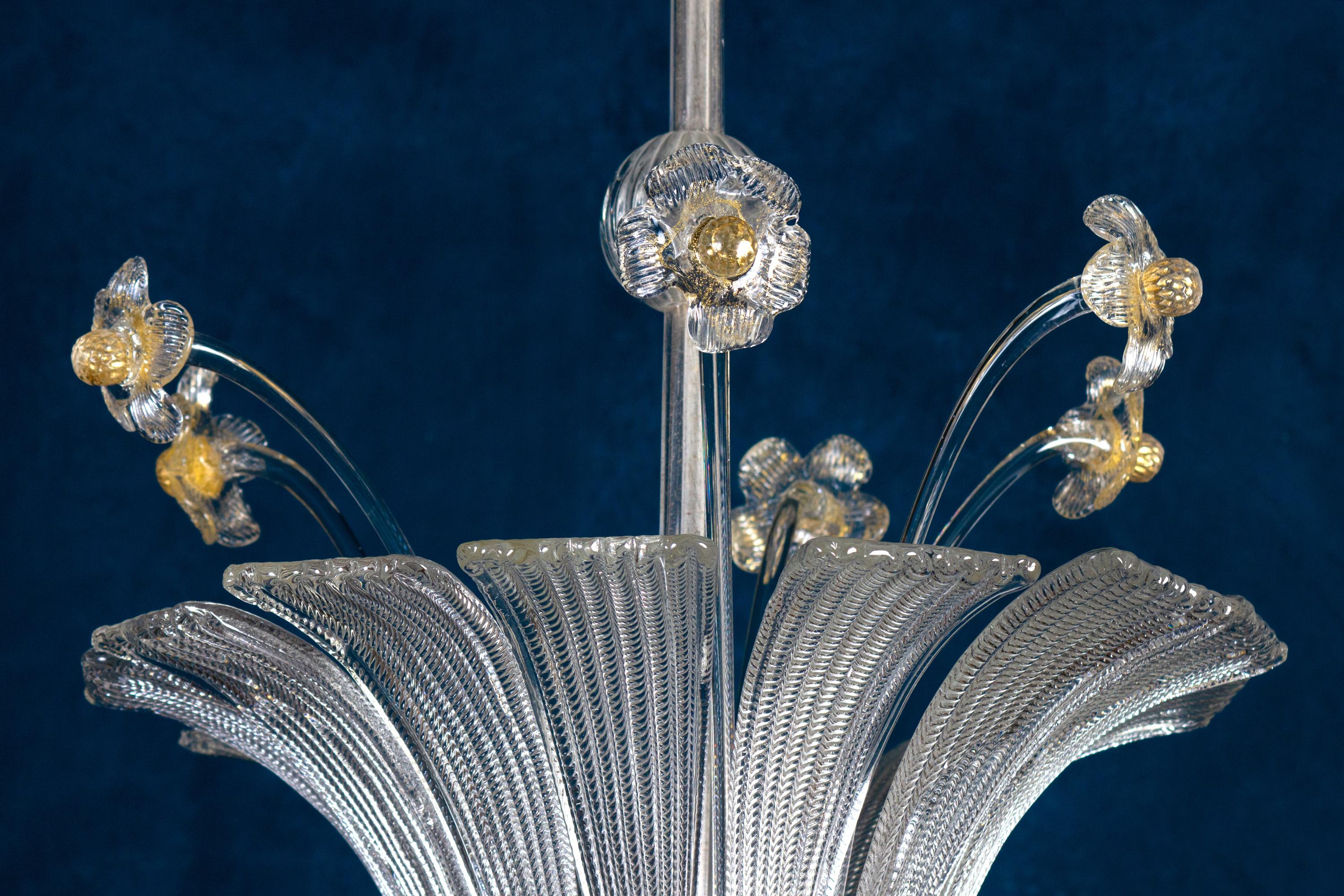 Charming Mid-Century Chandelier or Lantern by Barovier 1950' In Good Condition For Sale In Rome, IT