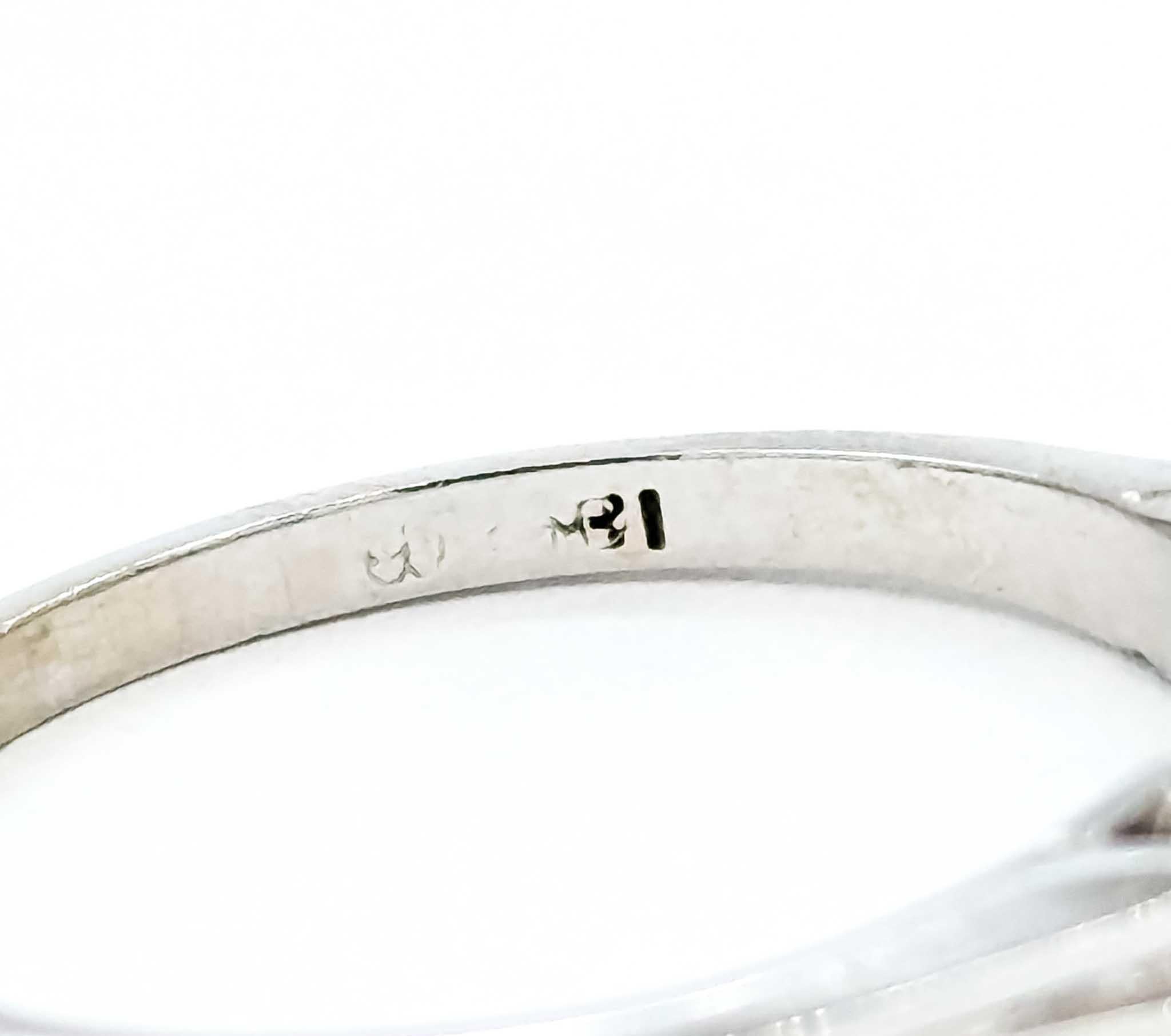 Whiting fascia di diamanti di metà secolo in oro bianco 18 carati in vendita 1