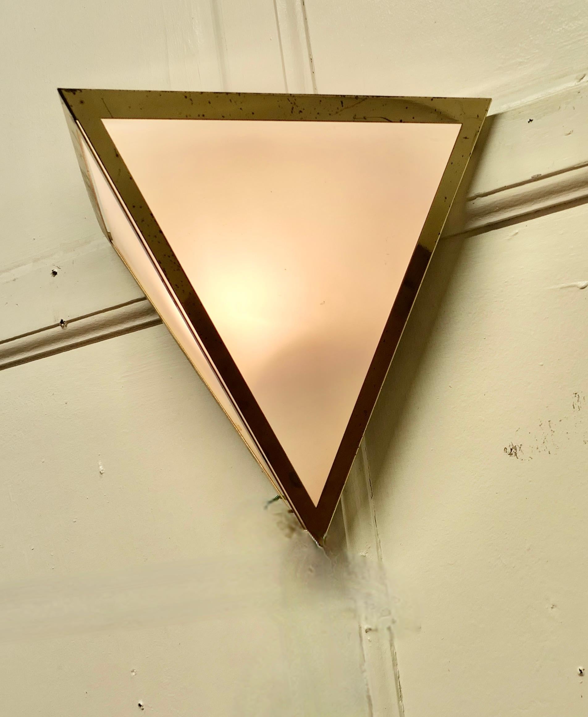 Mid-Century Modern Charming Mid Century French Brass Wall Light For Sale