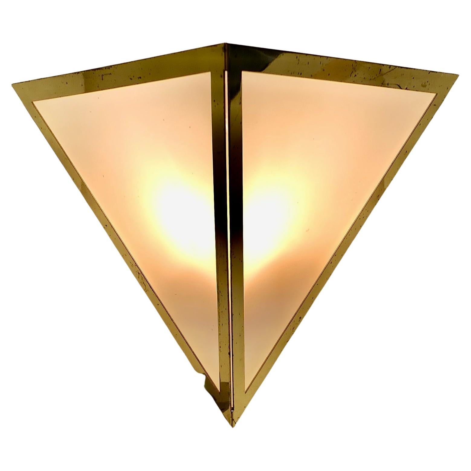 Charming Mid Century French Brass Wall Light