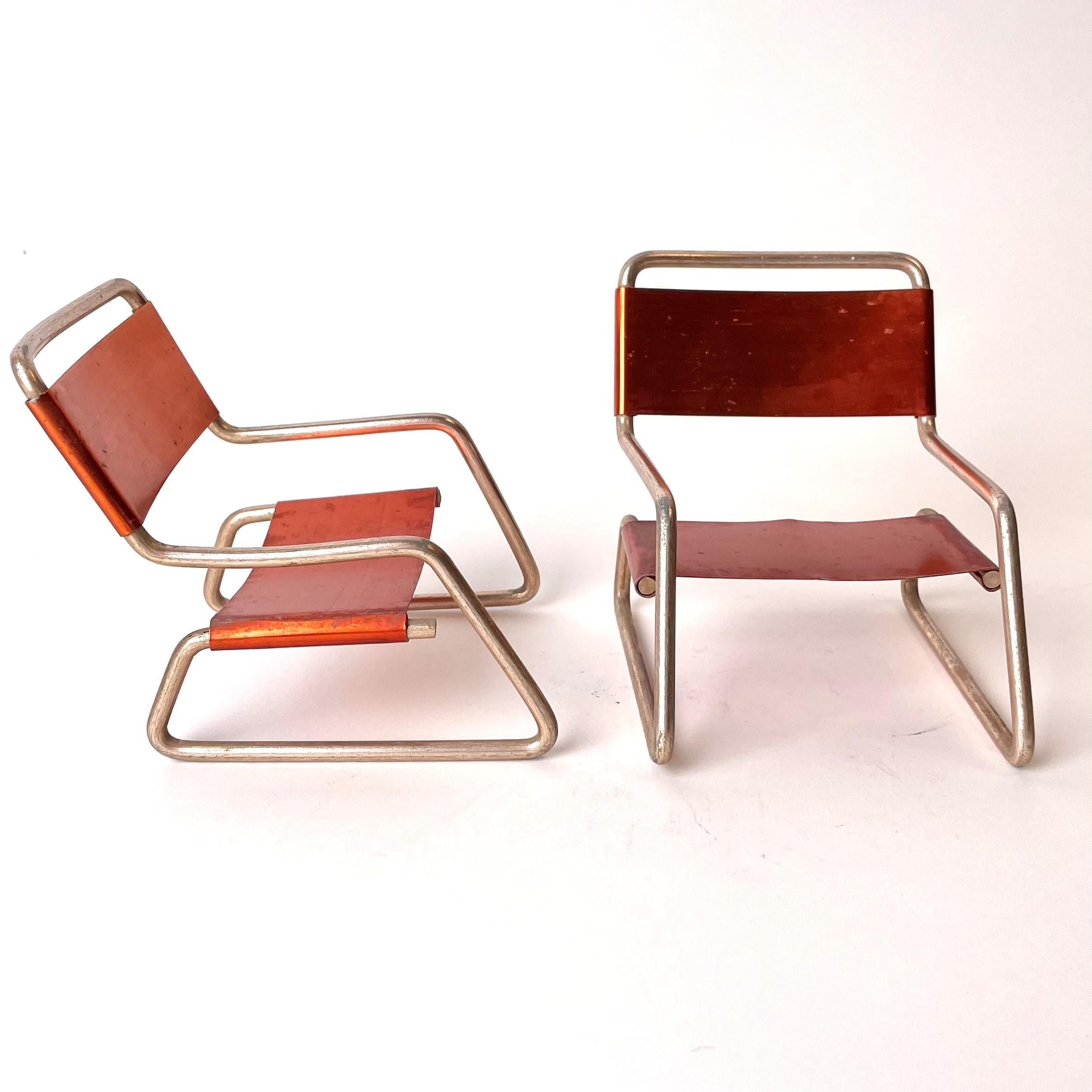 Charming Miniature Seating Group in Bauhaus Style from the 1930s-1940s In Good Condition For Sale In Knivsta, SE