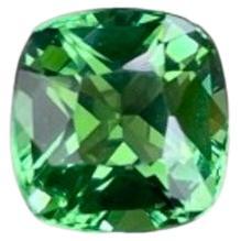 Charming Mint Green Tourmaline 2.85 carats Cushion Cut Natural Afghan Gemstone For Sale