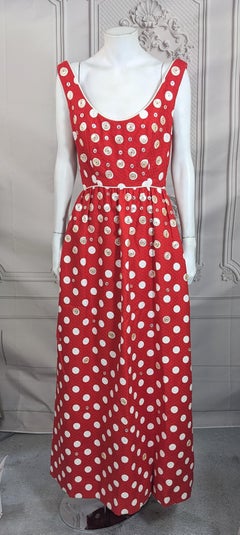 Charming Mod Button Decorated Maxi