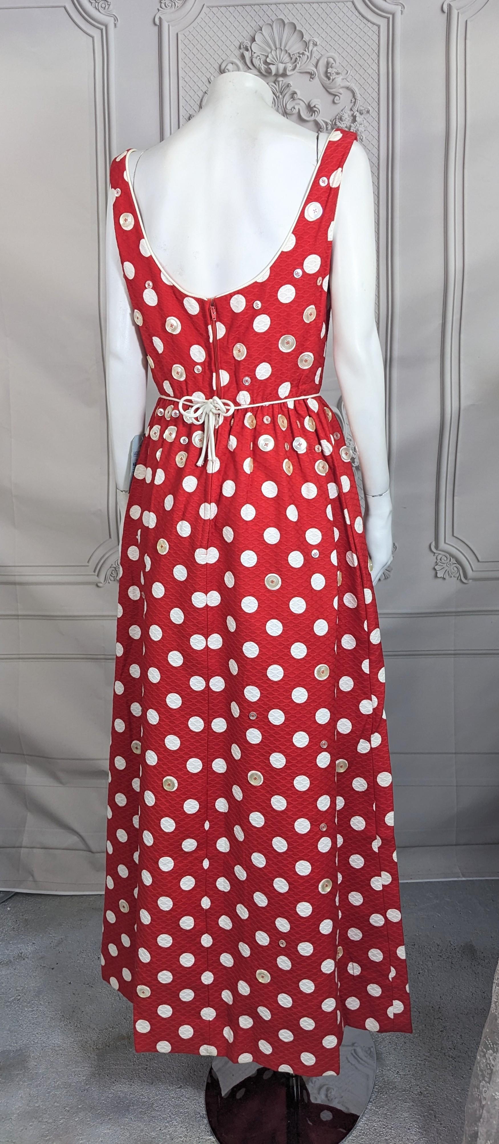 Charming Mod Button Decorated Maxi For Sale 1