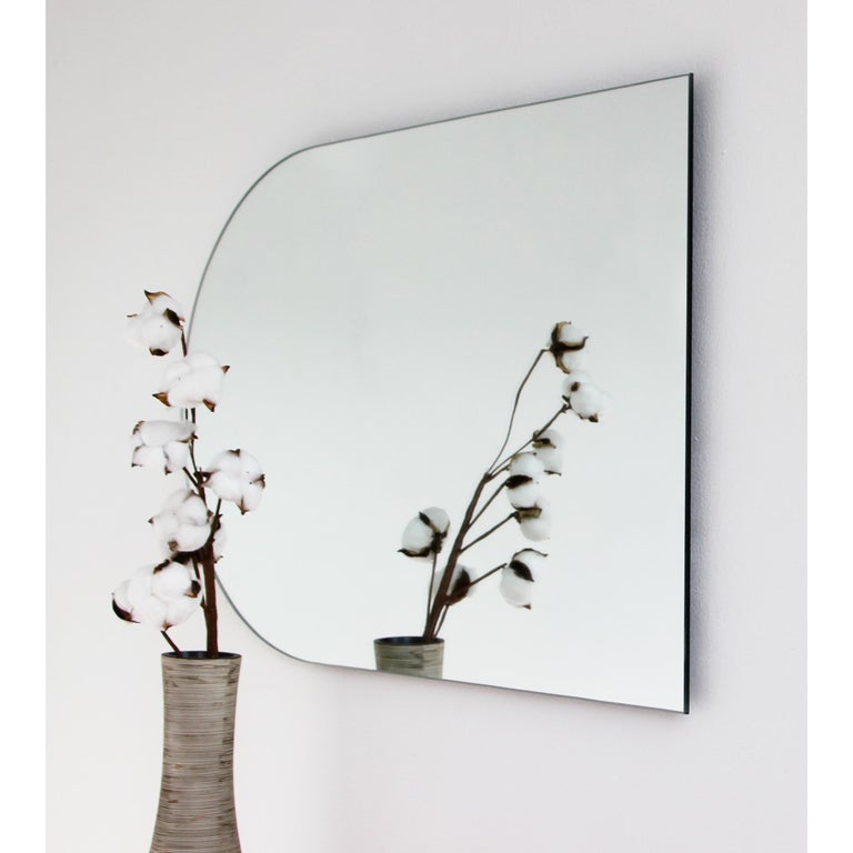Charming Modern Arcus™ Mirror Frameless four mirrors in one For Sale