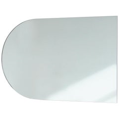 Arcus Arch shaped Modern Contemporary Versatile Frameless Mirror, Large