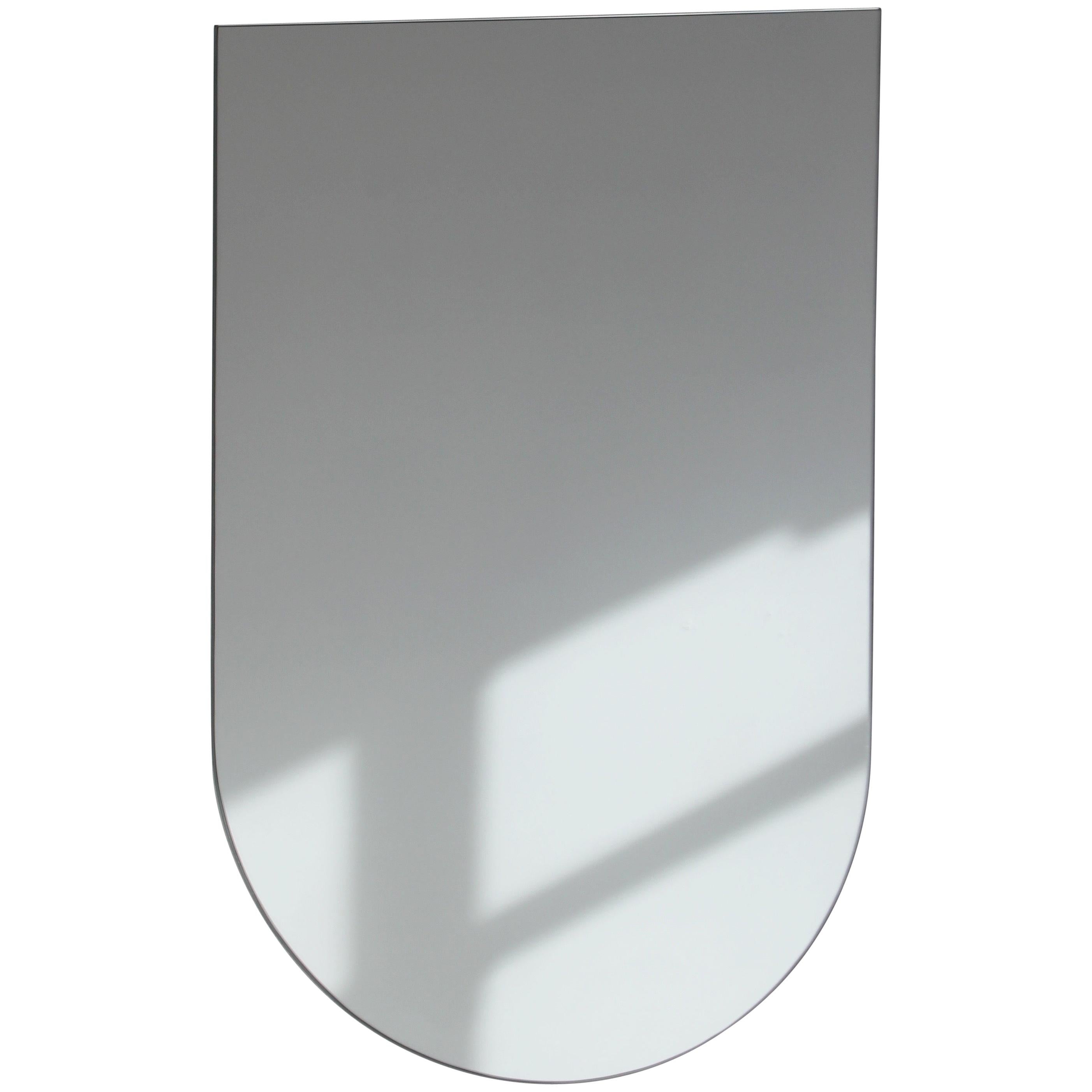 Arcus Arched Minimalist Frameless Mirror, Customisable, Large
