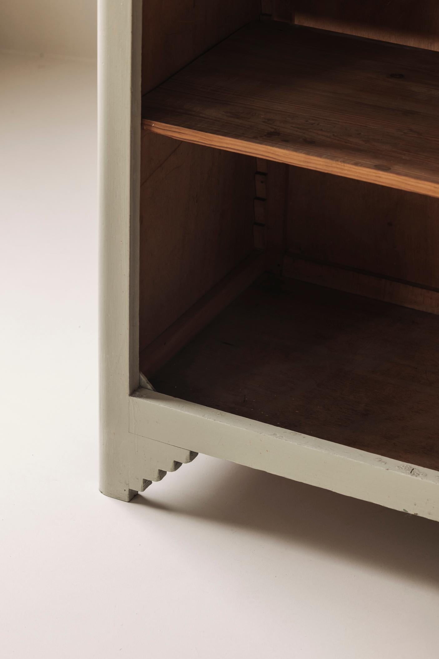 Wood Charming Modernist French cabinet from the 1950s For Sale