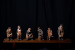 Charming Northern Swedish Handmade Folk Art Wooden Figurines