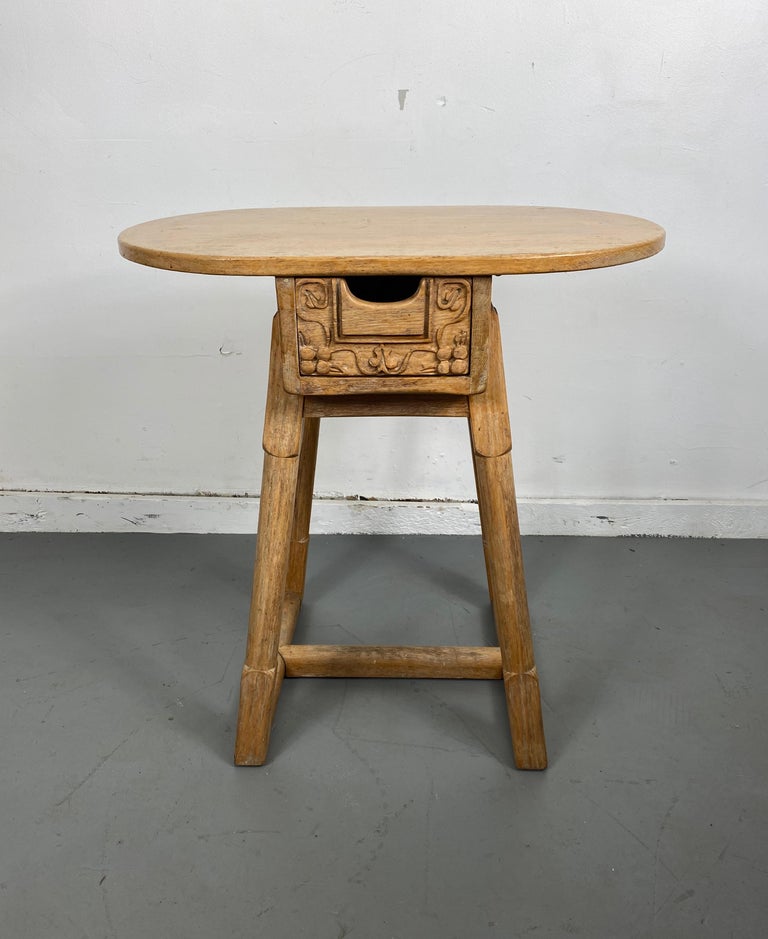 Charming One Drawer Stand/Lamp Table 'British Oak" by Jamestown Lounge