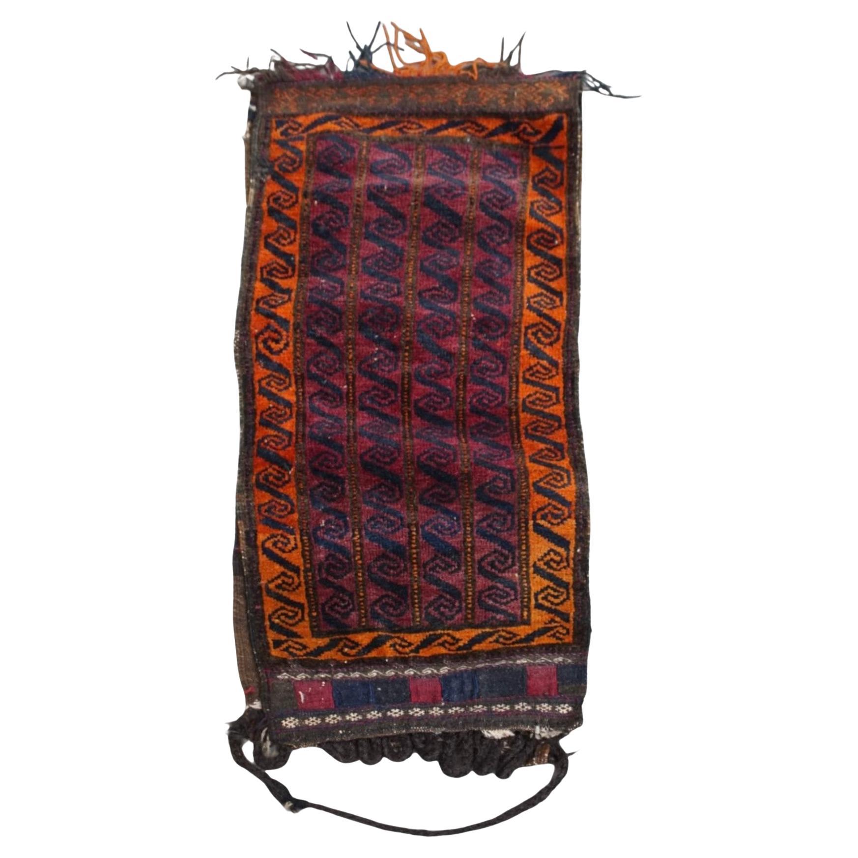 Charming Oriental Vintage Rug 92x40cm For Sale