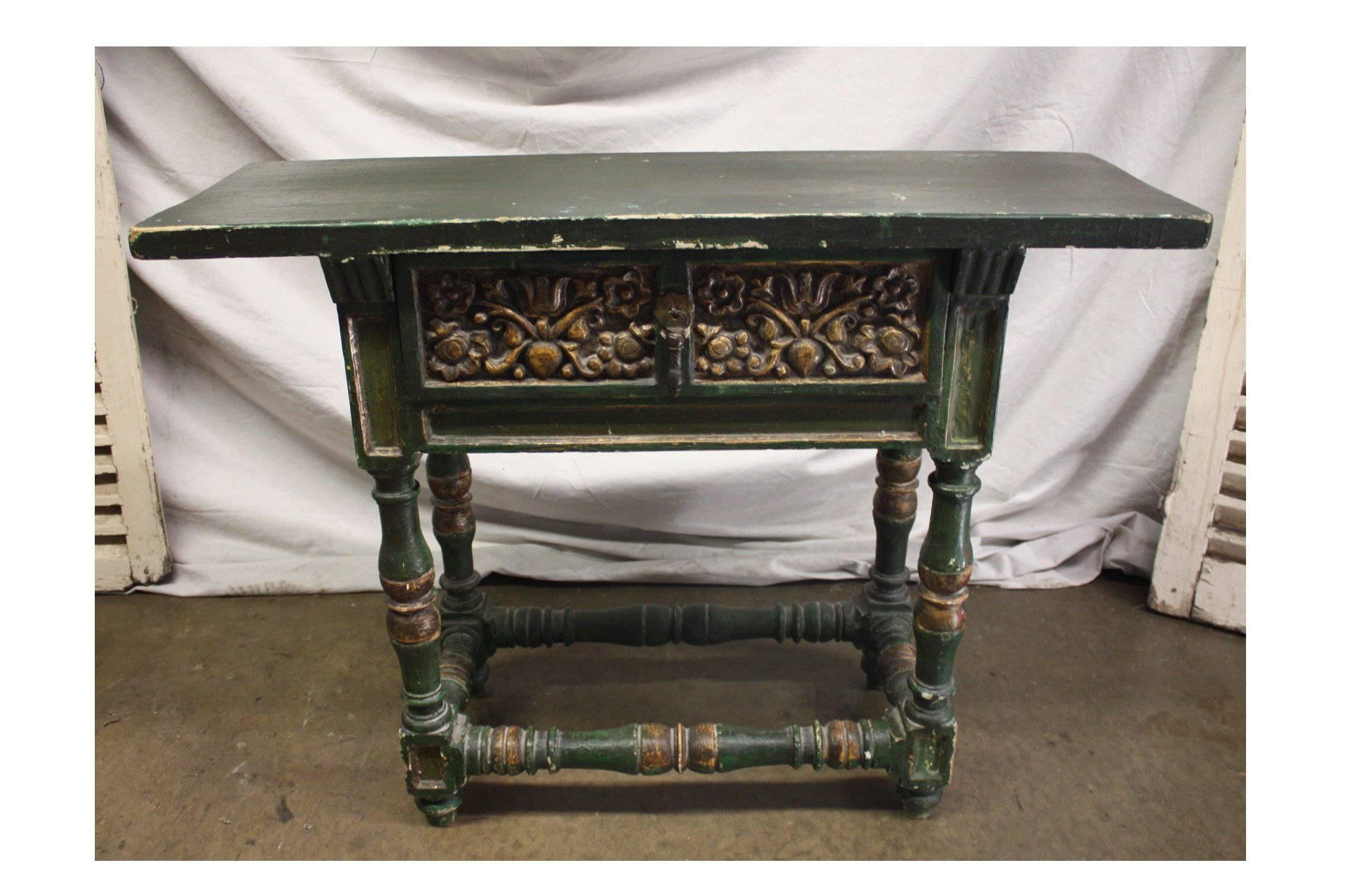 Charming painted side table.