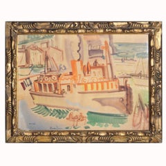 Charmante peinture du peintre américain Alexander Robinson