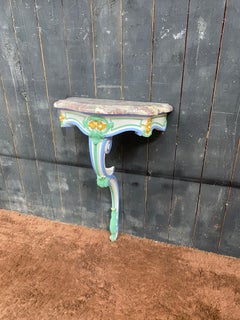 Un'incantevole console patinata e la sua struttura della fine del XIX secolo