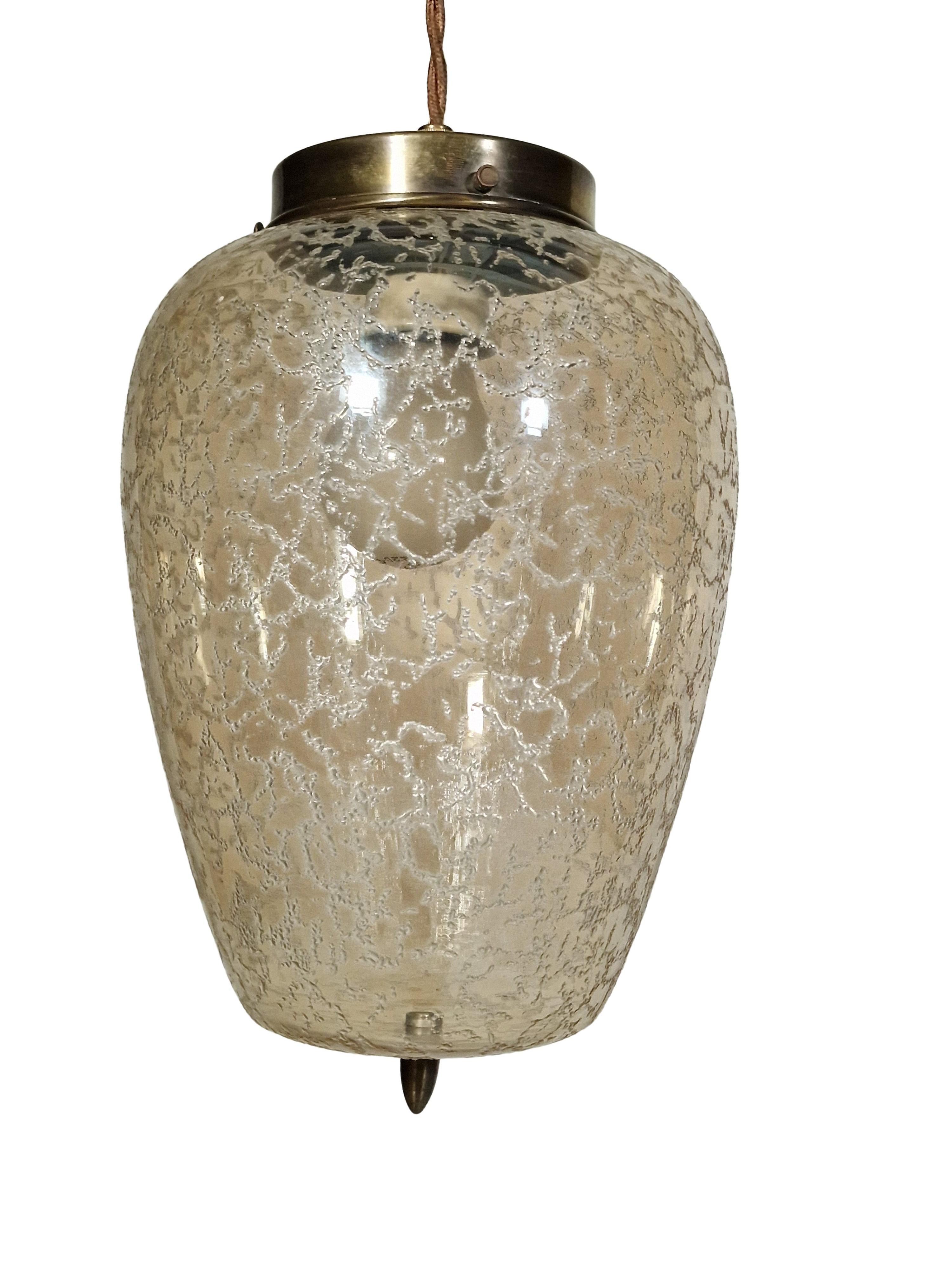 Incantevole lampada a sospensione, Mid-Century Design, anni '50, Germania In condizioni buone in vendita a Wien, AT