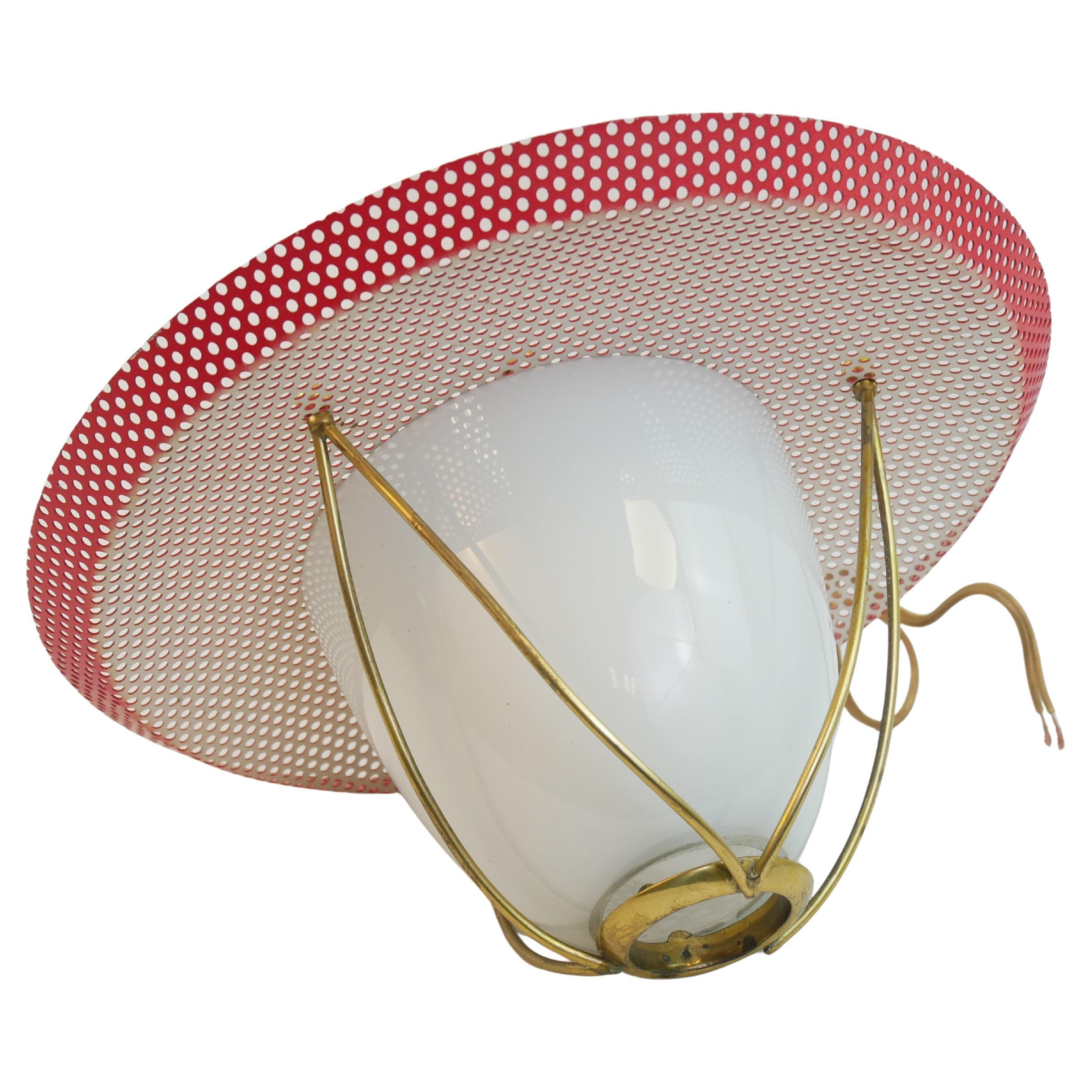 Incantevole lampada a sospensione nello stile di Mathieu Mategot circa 1950 in vendita