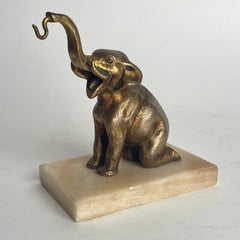 Charming Pocket Watch Stand in the shape of an Elephant. Art Deco, 1930s