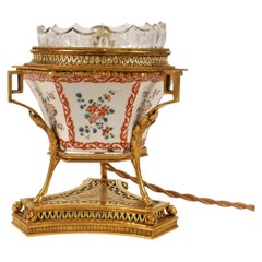 Charming Porcelain Night Lamp attr. to L'Escalier de Cristal, France, Circa 1880