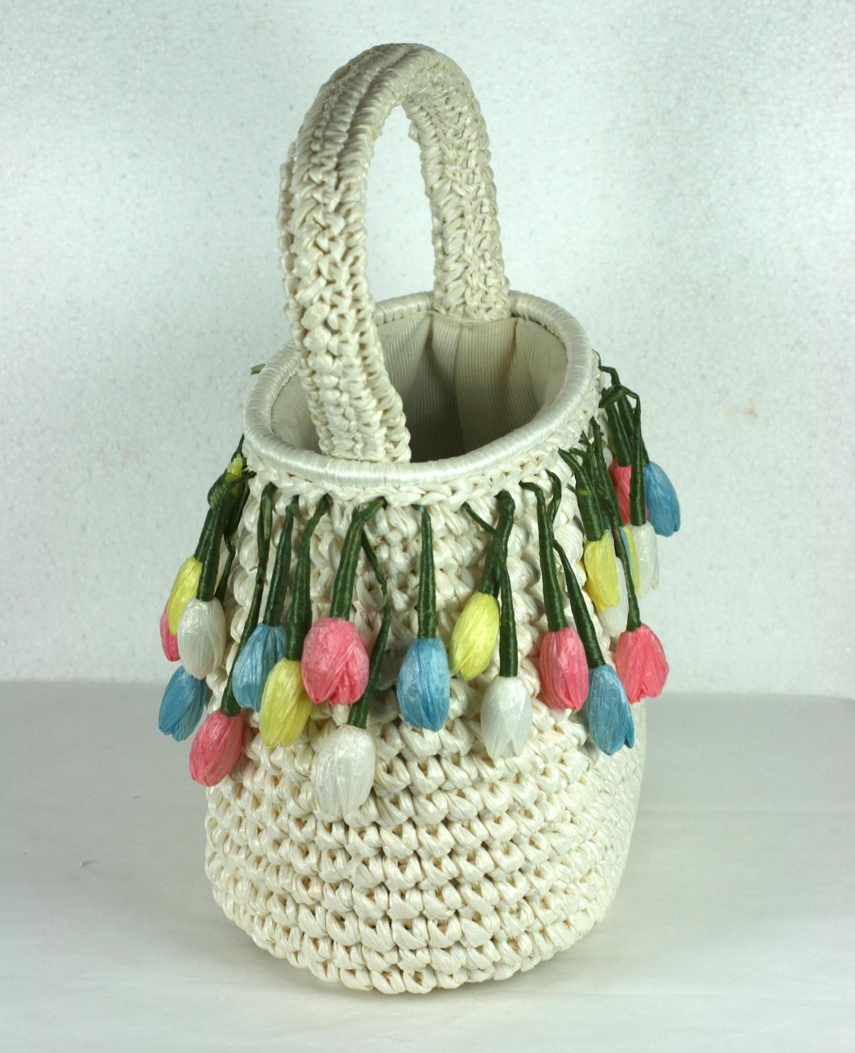 tulip crochet bag
