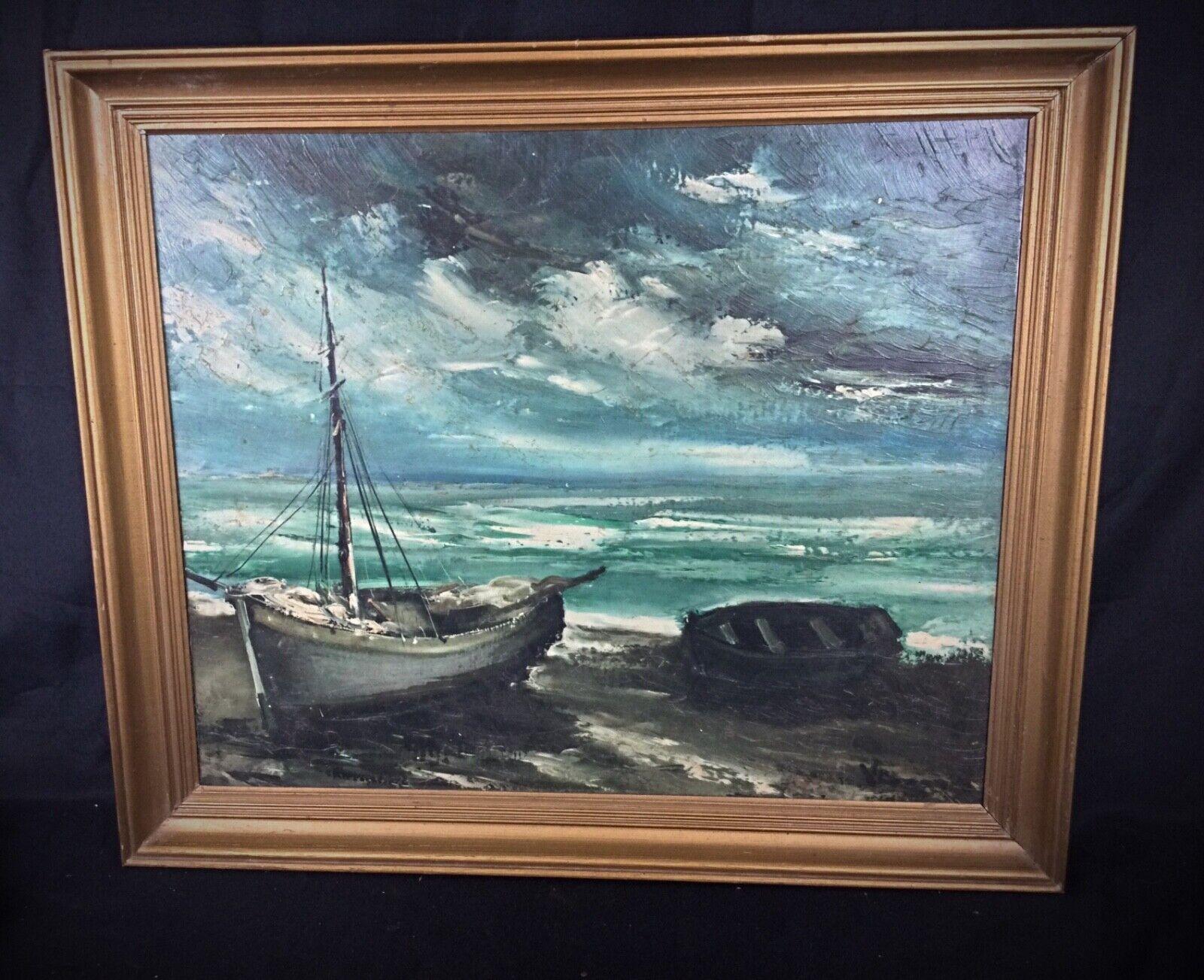 Charmante reproduction d'une peinture de Maurice Vlaminck - Fauvisme - 2Y83 en vente 1