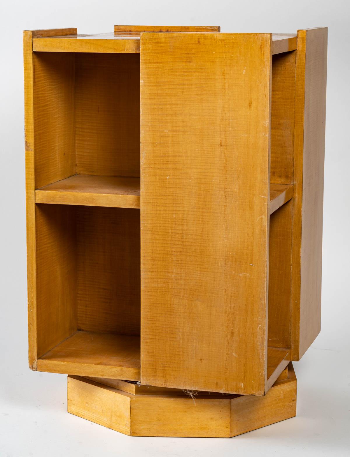 Charming Revolving Bookcase Called Bibus In Good Condition In Saint-Ouen, FR