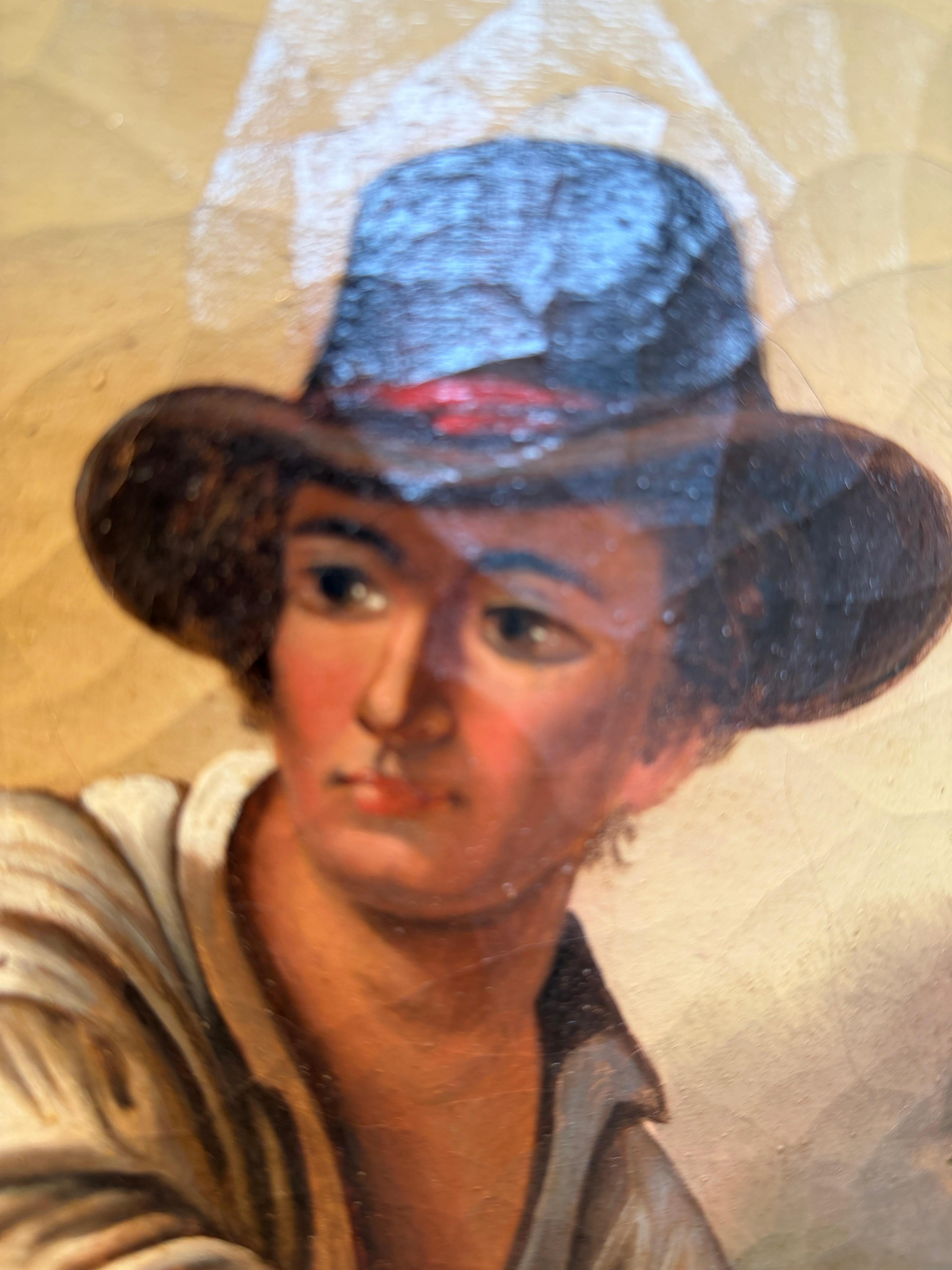 Incantevole scena fluviale di H. Werner - Famiglia di pescatori in barca a remi del XIX secolo in vendita 8