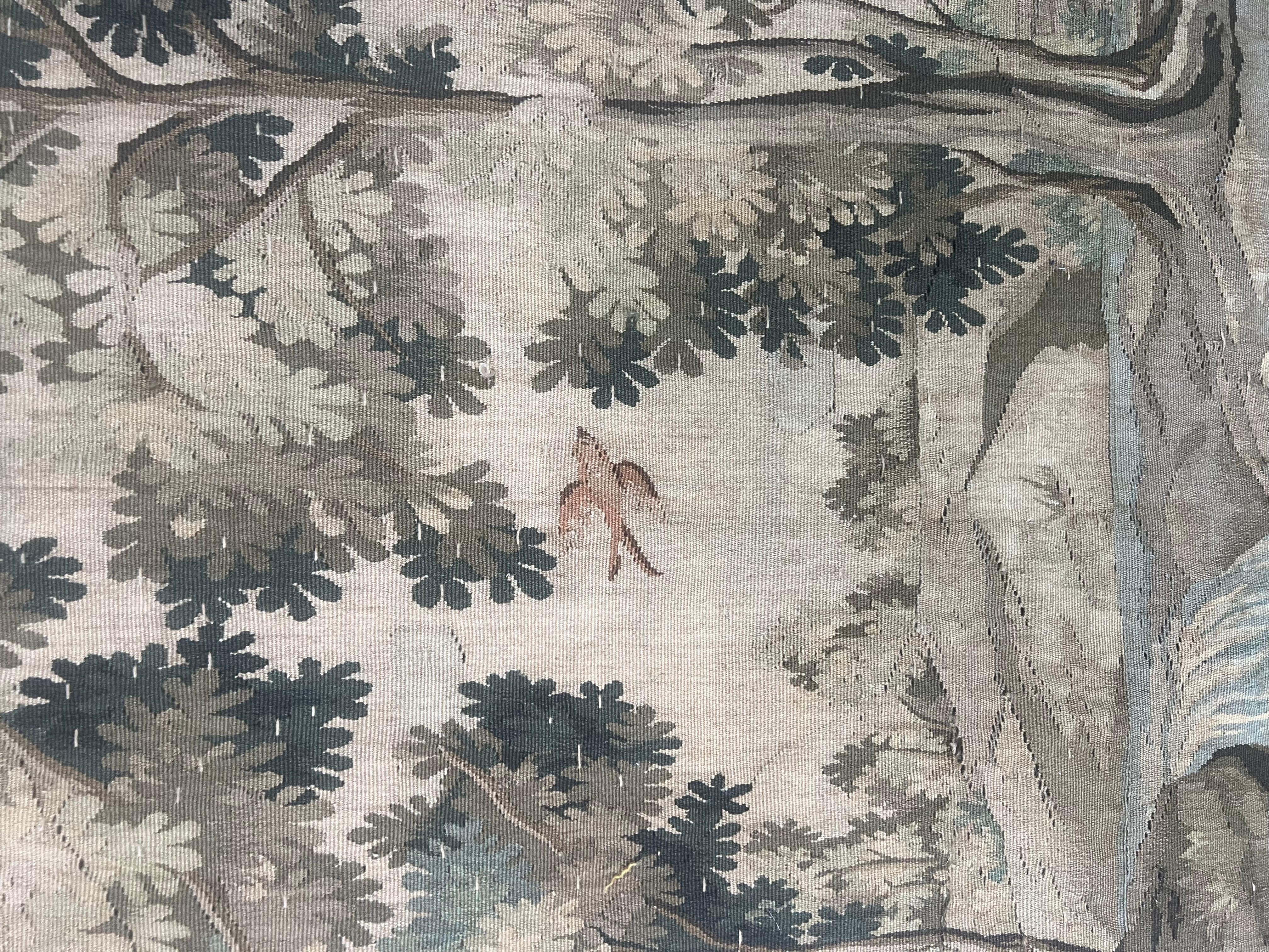 Romantischer französischer Wandteppich aus dem frühen 19. Jahrhundert mit Charme  im Angebot 4