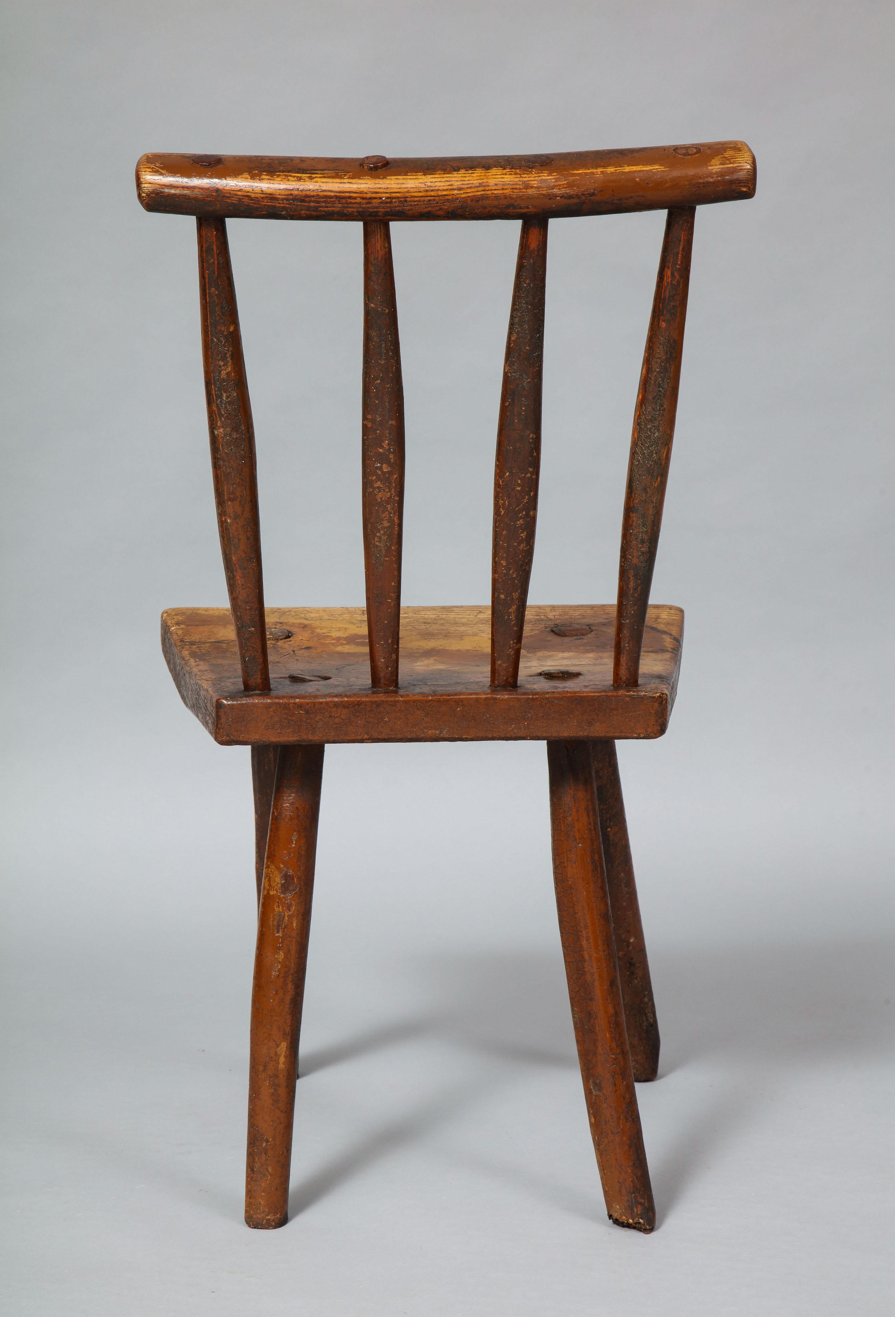 Charming Rustic Diminutive Windsor Chair 3