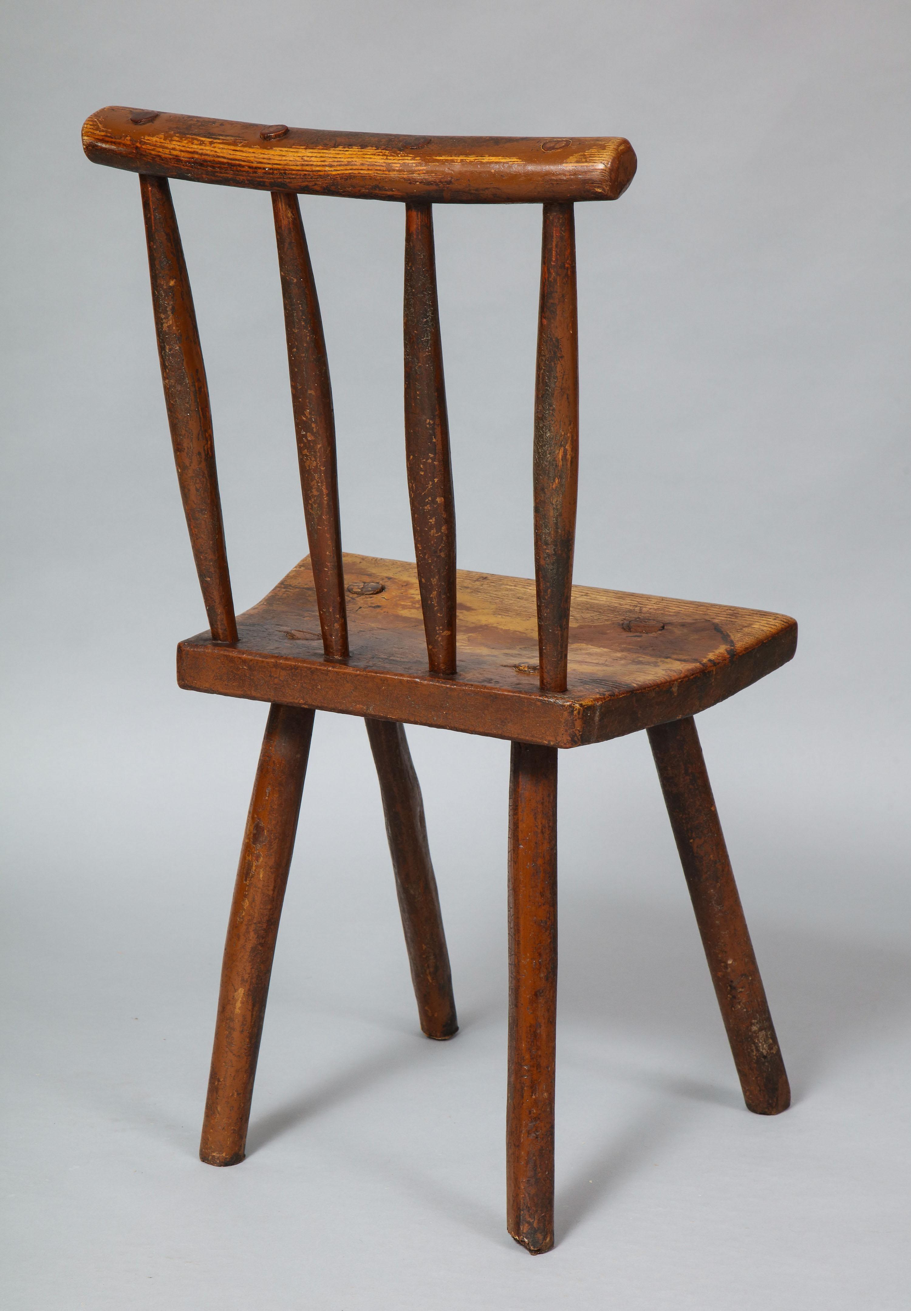 Charming Rustic Diminutive Windsor Chair 1