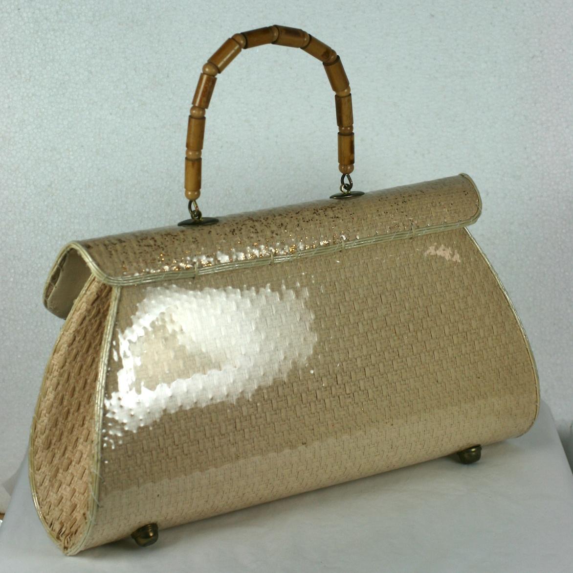 straw shell bag