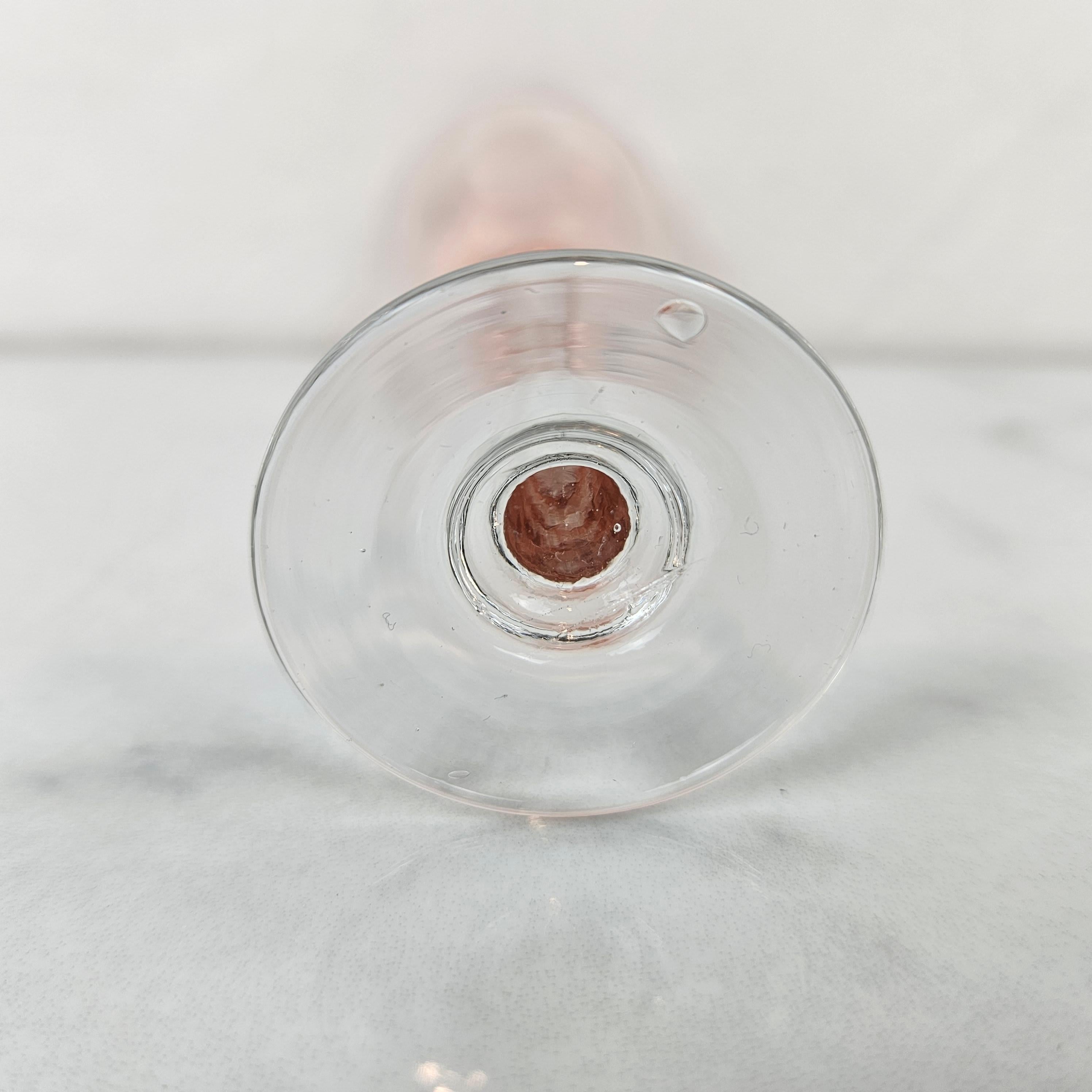 Charming Set of 6 Colored Liqueur Glasses With Slender Stem, Ca. 1920 im Angebot 4