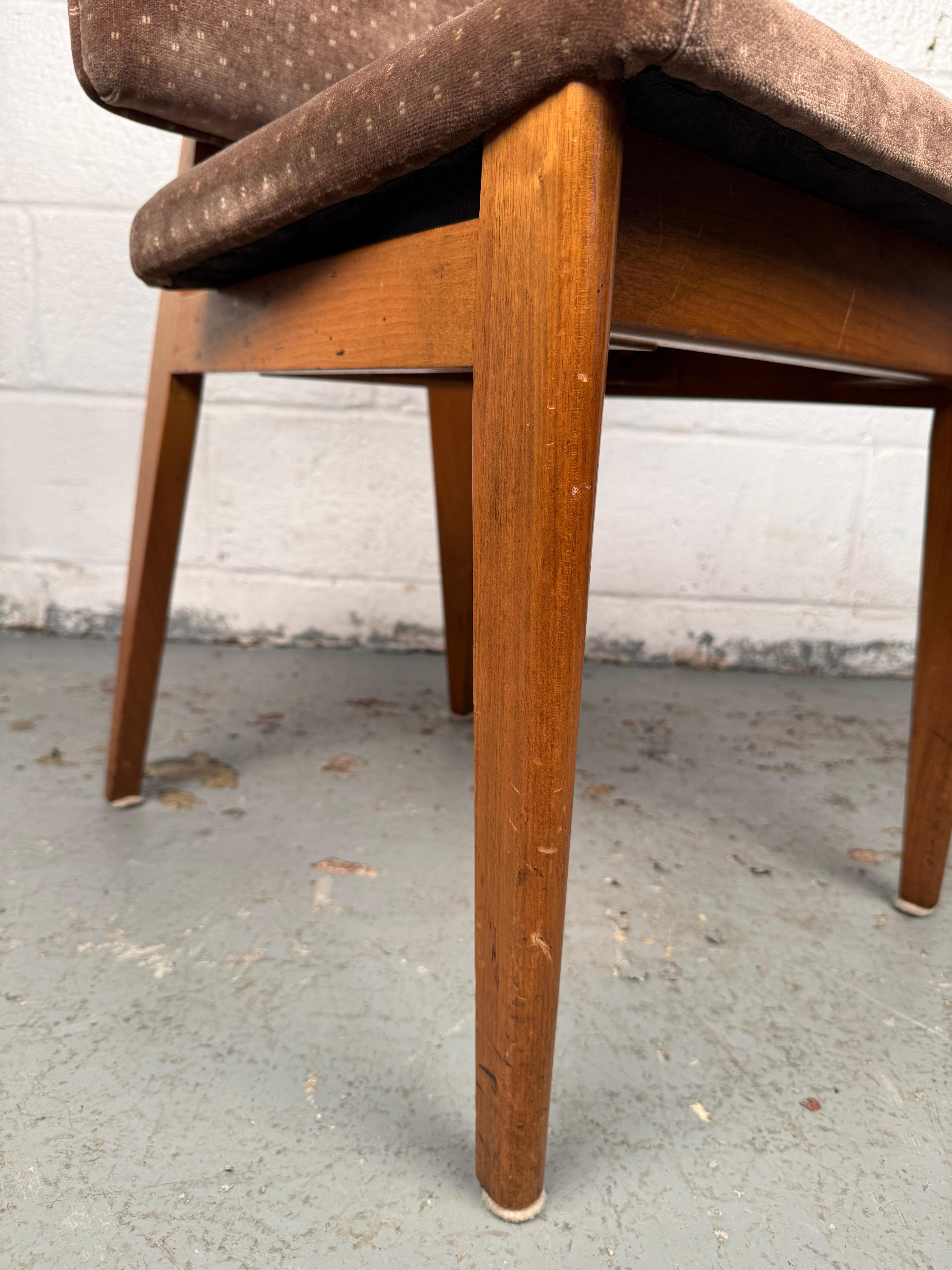 Charming Set of Eight Mid-Century Dining Chairs For Sale 9