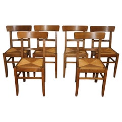 Charming Set of French Chairs Director Style