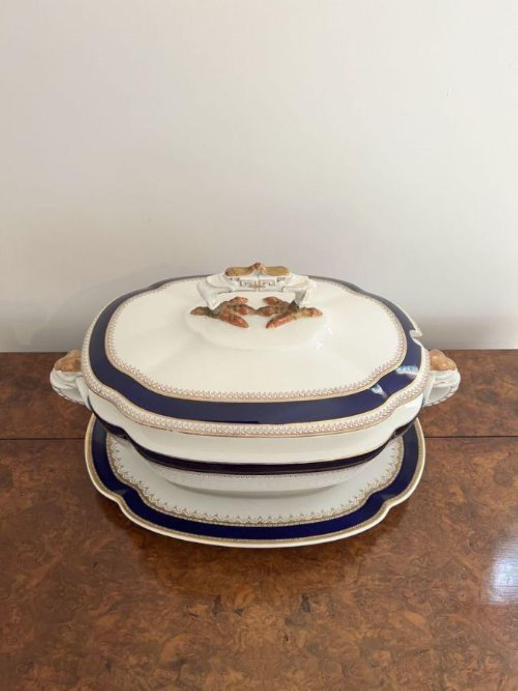 19th Century Charming set of three Antique Royal Worcester tureens  For Sale