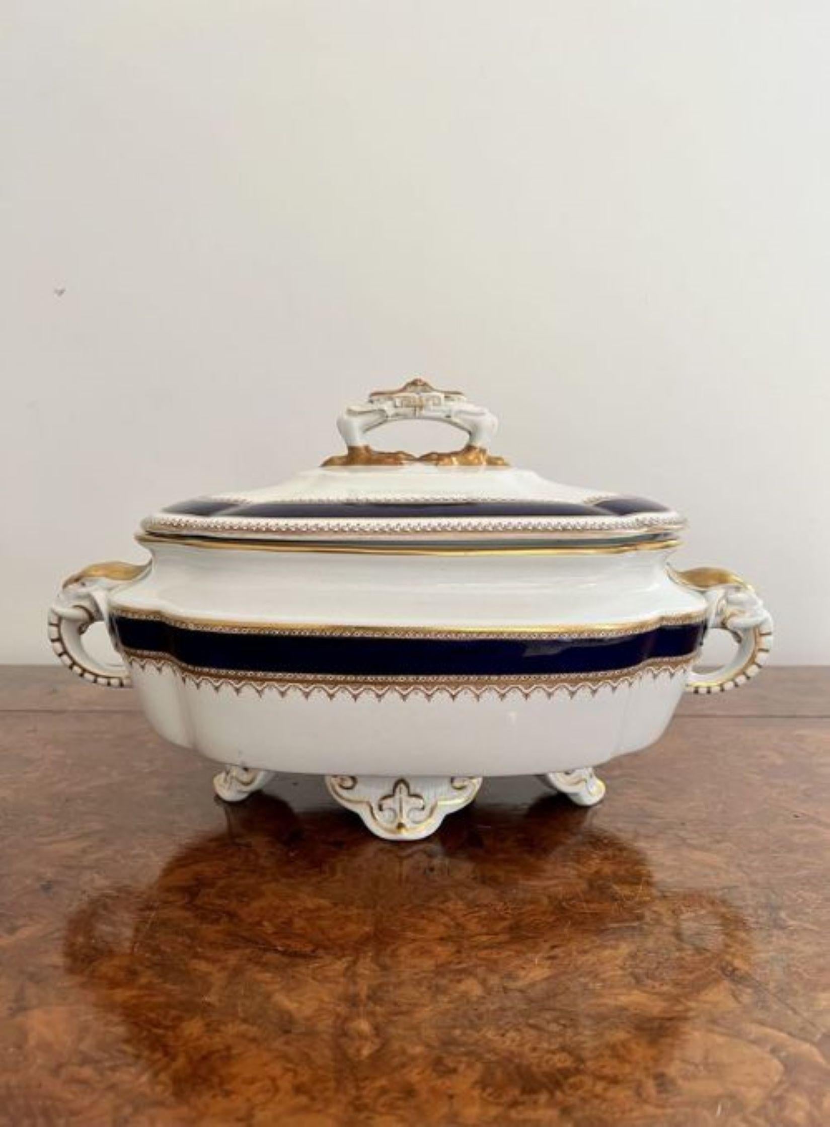 Charming set of three Antique Royal Worcester tureens  For Sale 2