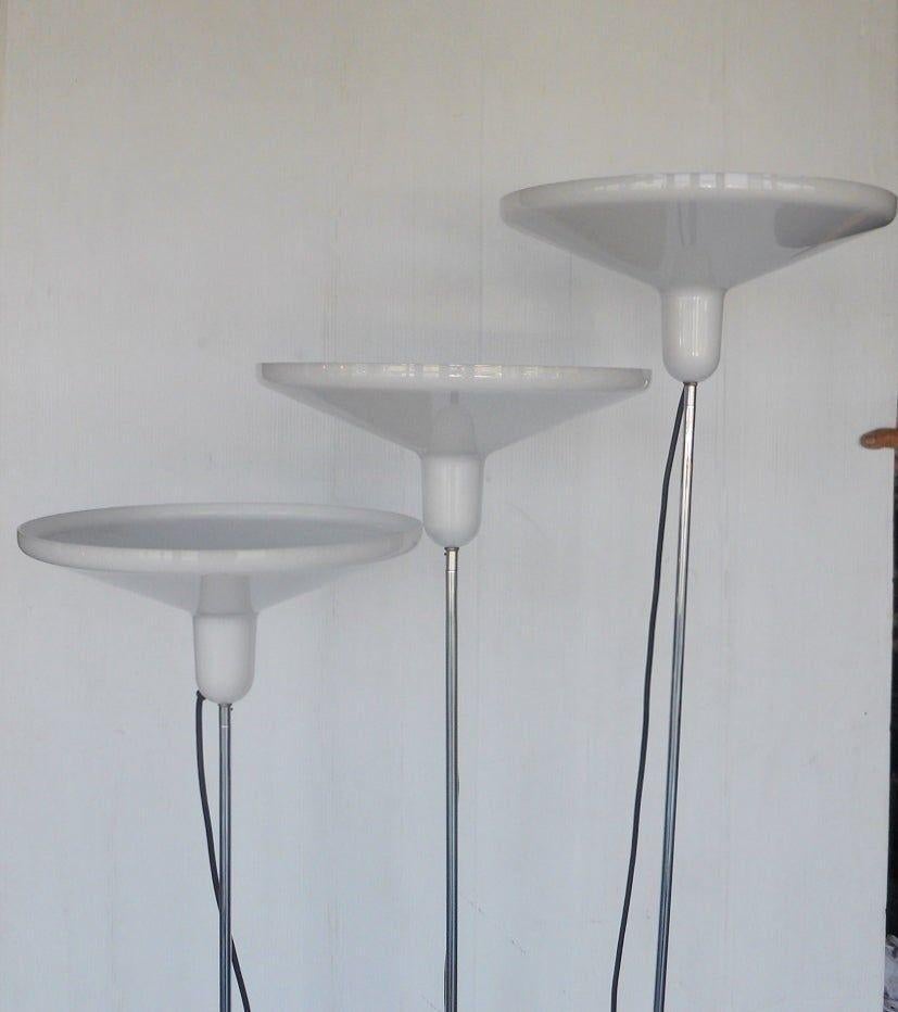 Charming Set of Three Italian Floor Lamps In Good Condition For Sale In Los Angeles, CA