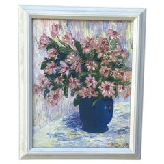 Charming Signed Floral Still Life Original Painting #3 From Palm Springs Estate
