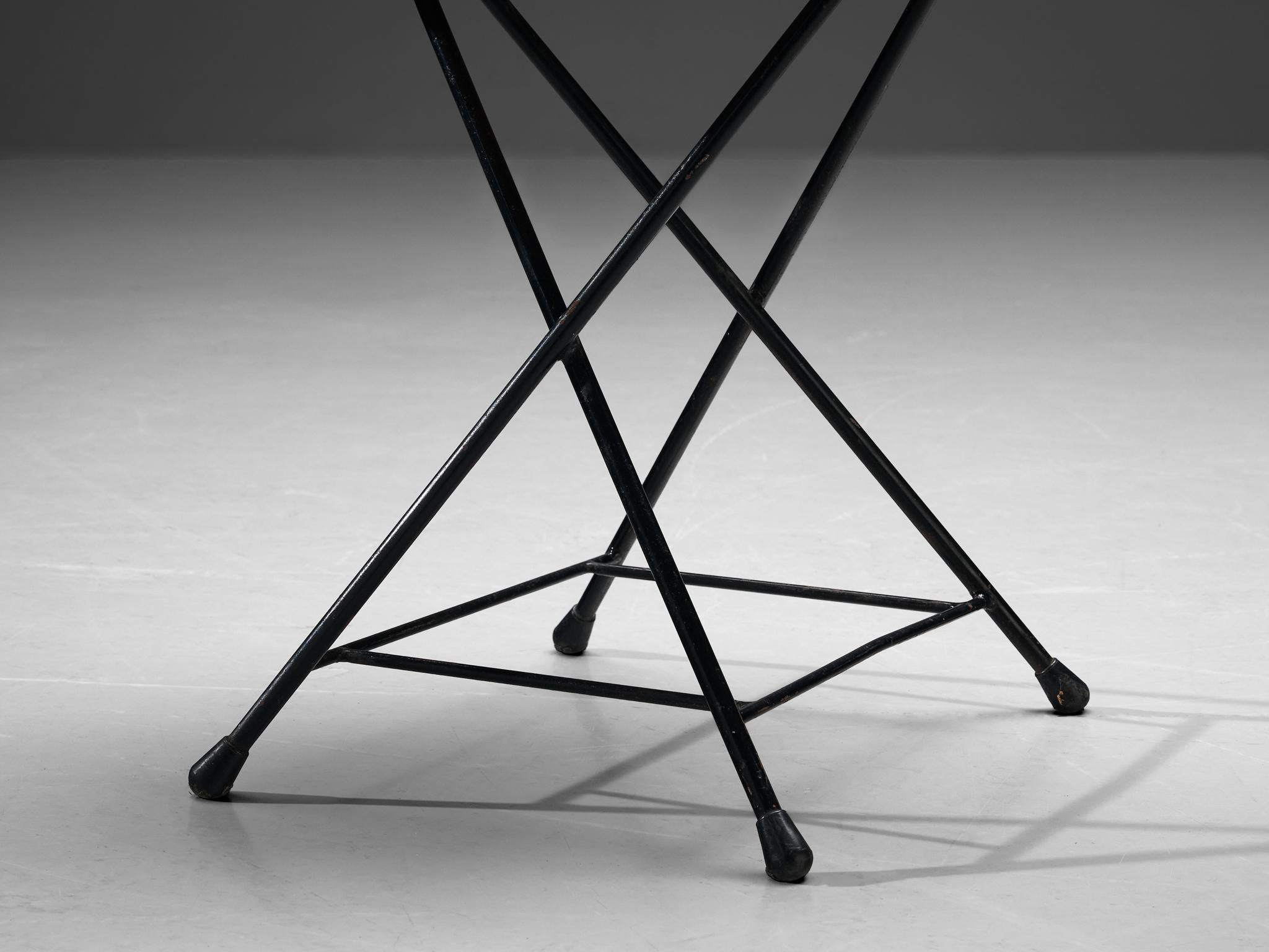 Rob Parry 'F&T' Chair in Black Lacquered Metal  In Good Condition In Waalwijk, NL