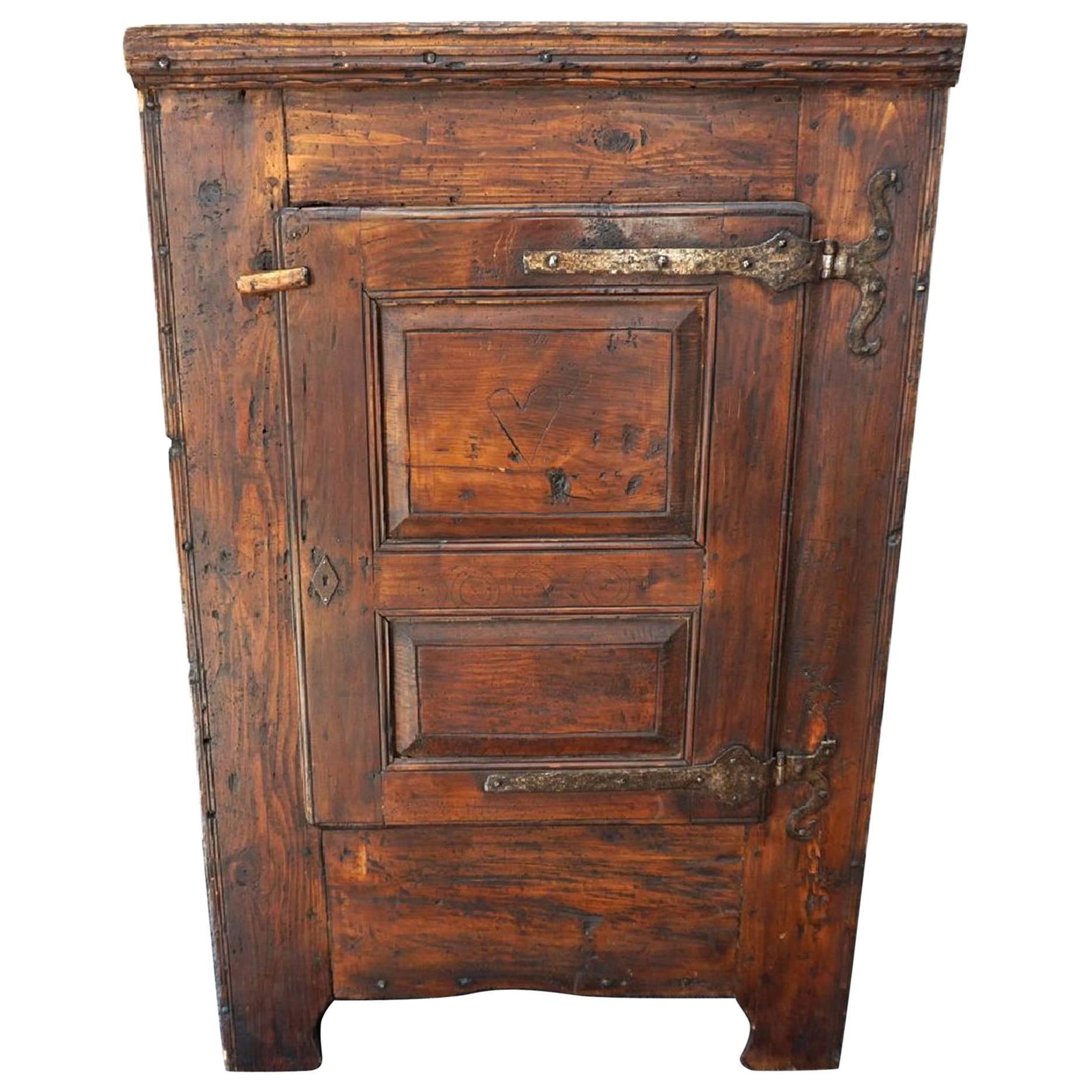 Charming Small 18th Century French Provincial Rustic Cupboard
