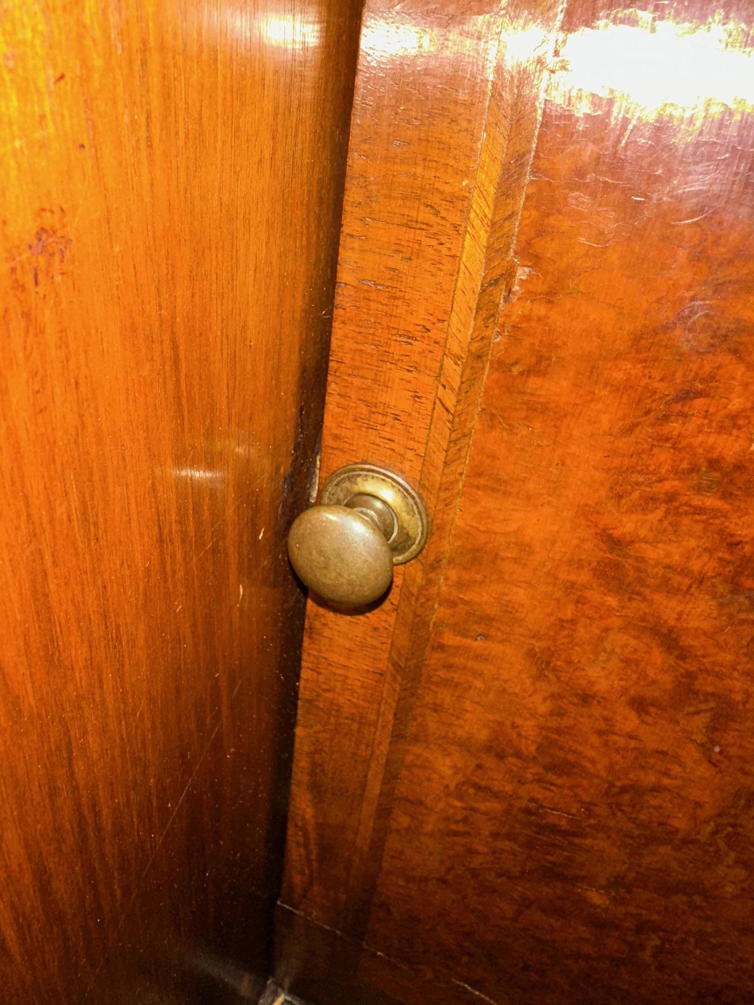 Charming Small Antique Knee Hole Desk with Slide & Secret Cubbies For Sale 5