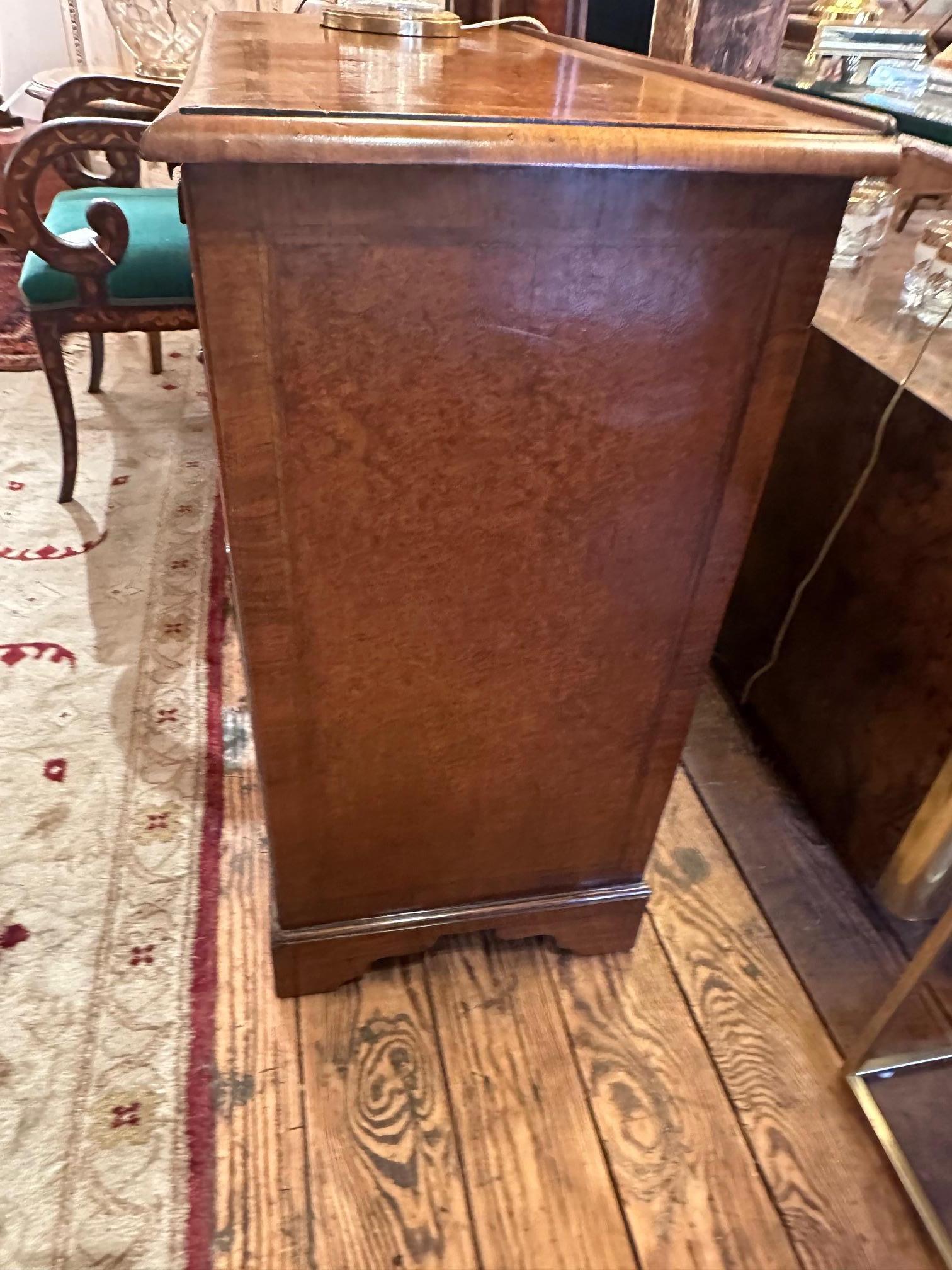 Charming Small Antique Knee Hole Desk with Slide & Secret Cubbies For Sale 3