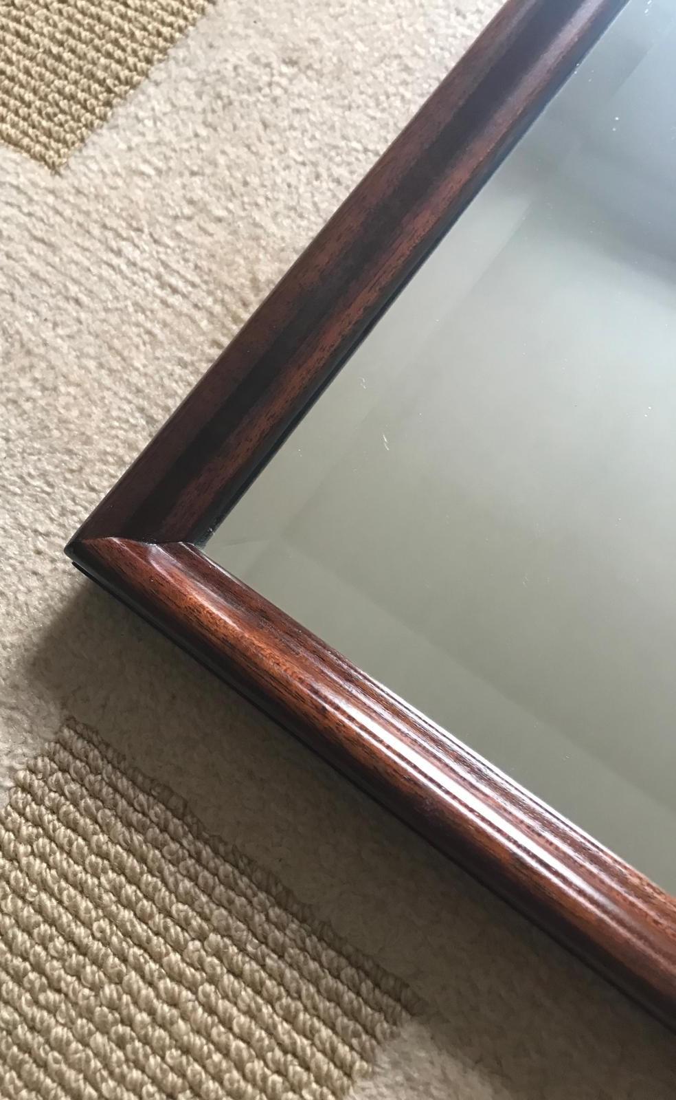 Early 20th Century Charming small Edwardian Mahogany framed Arch Top bevelled Mirror