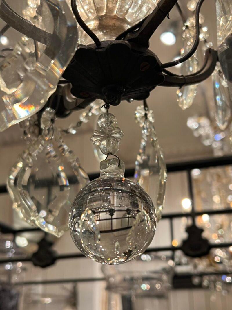 Bronzo Incantevole lampadario di piccole dimensioni, Francia del 1900 in vendita