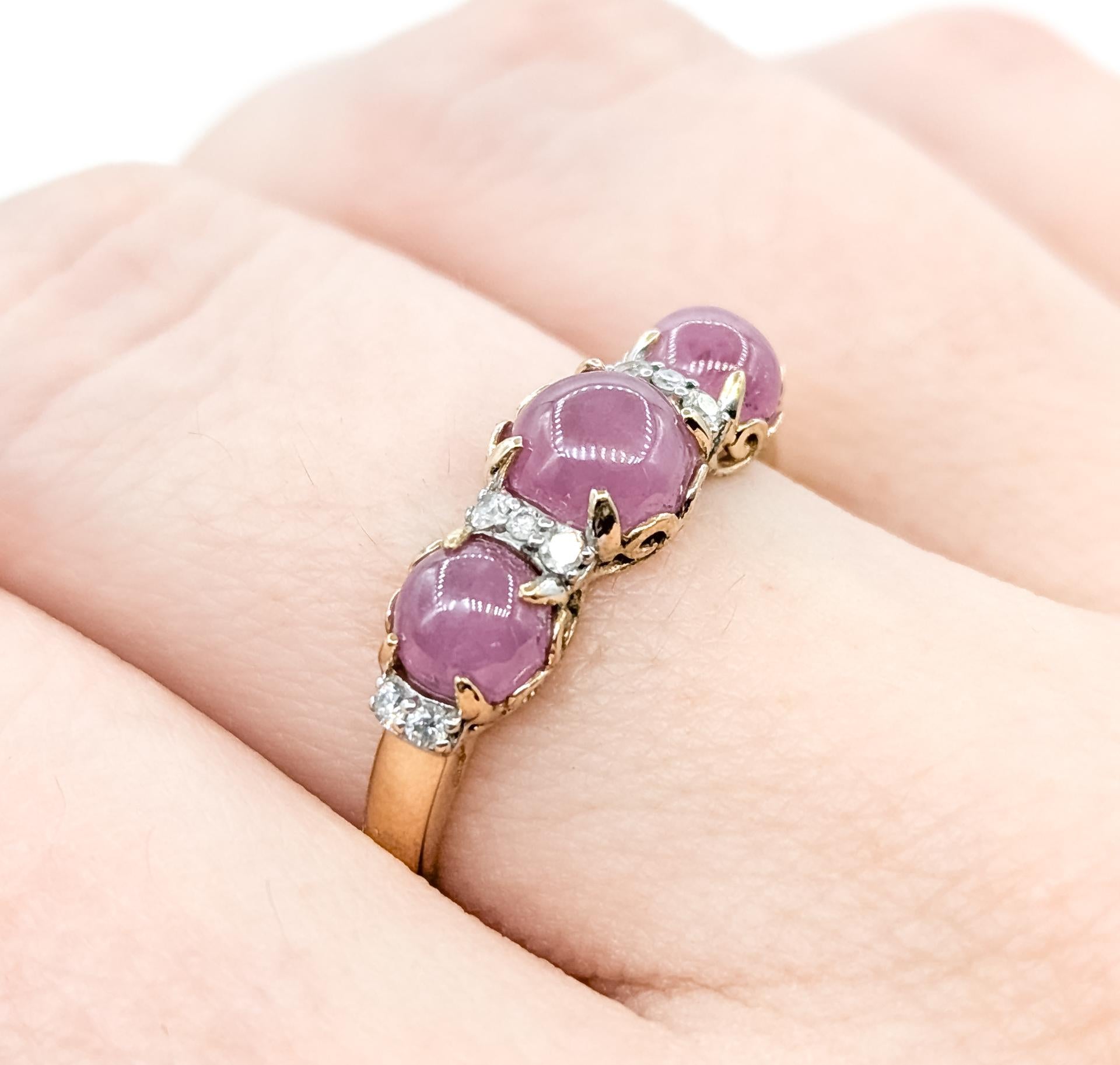 Charmante bague étoile en saphir et diamant en 14k Excellent état - En vente à Bloomington, MN