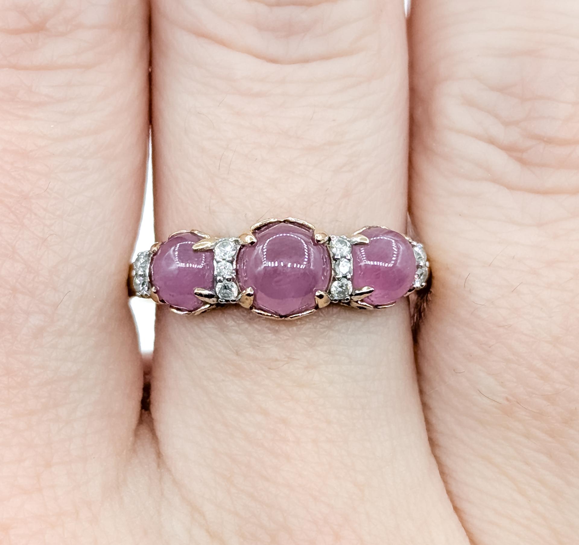 Charmante bague étoile en saphir et diamant en 14k Pour femmes en vente