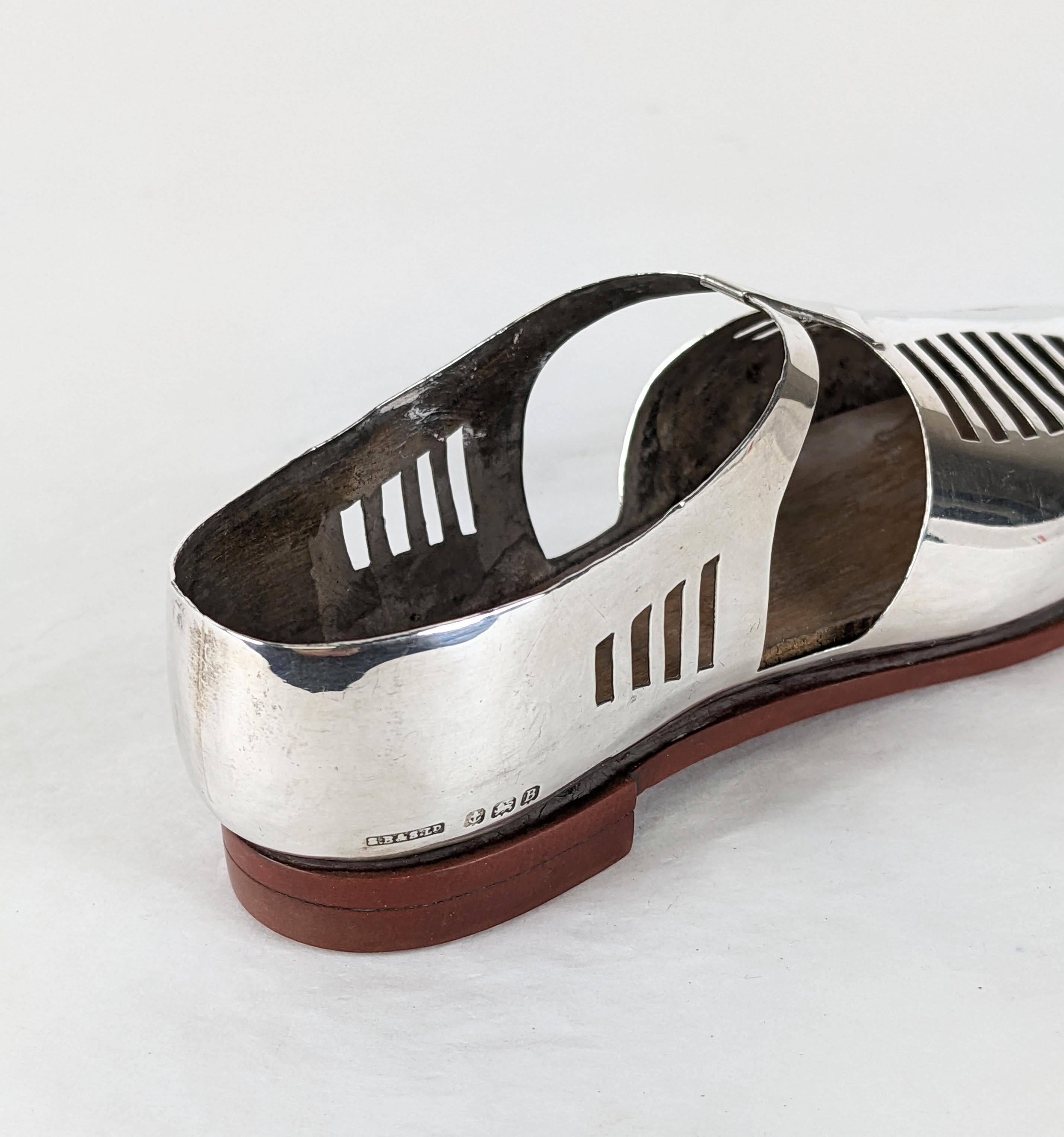 Women's or Men's Charming Sterling Art Deco Shoe For Sale